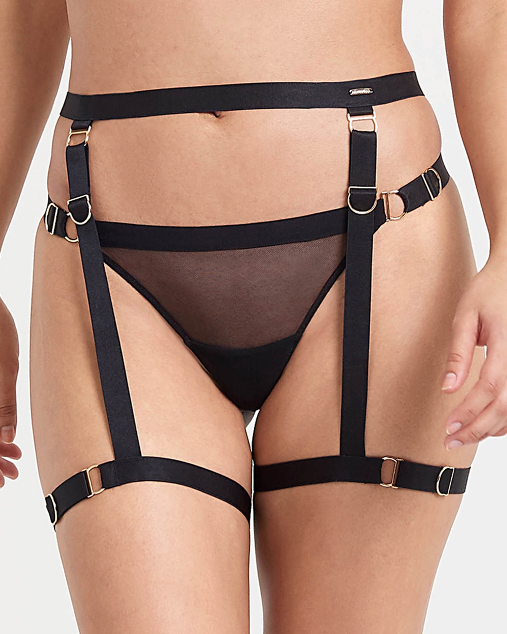 Porte-jarretelles Thea noir