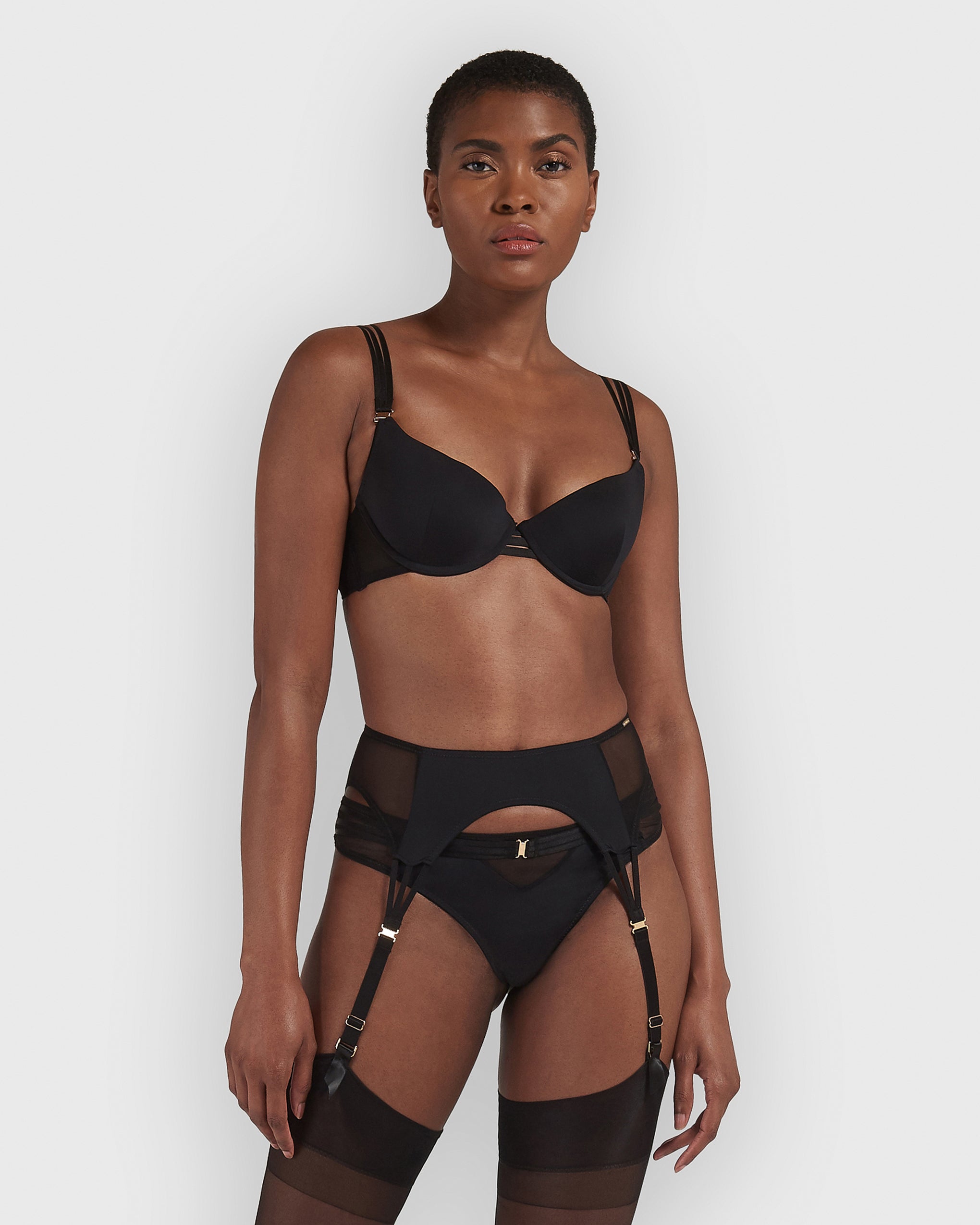 Porte-jarretelles Laura Noir