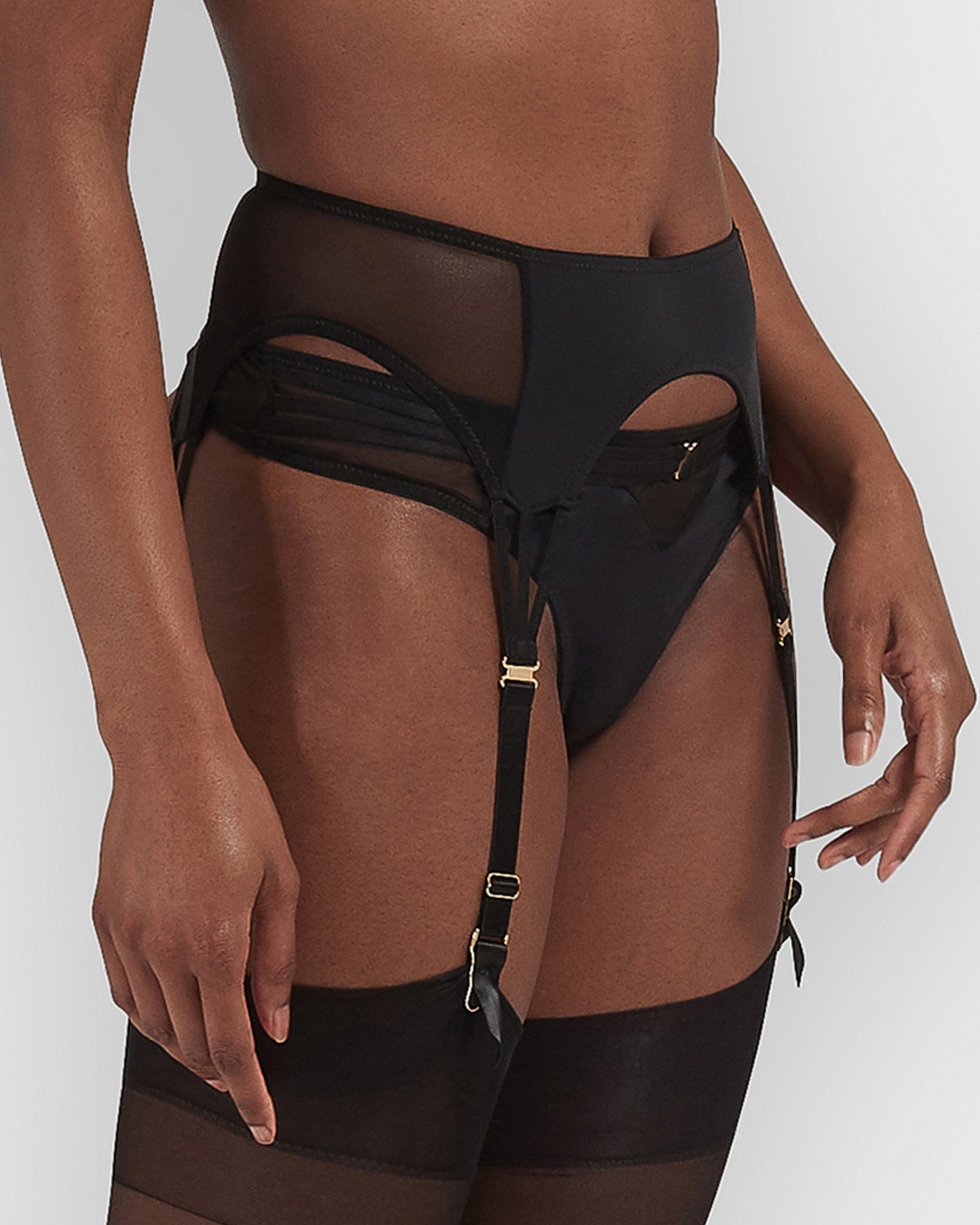 Porte-jarretelles Laura Noir