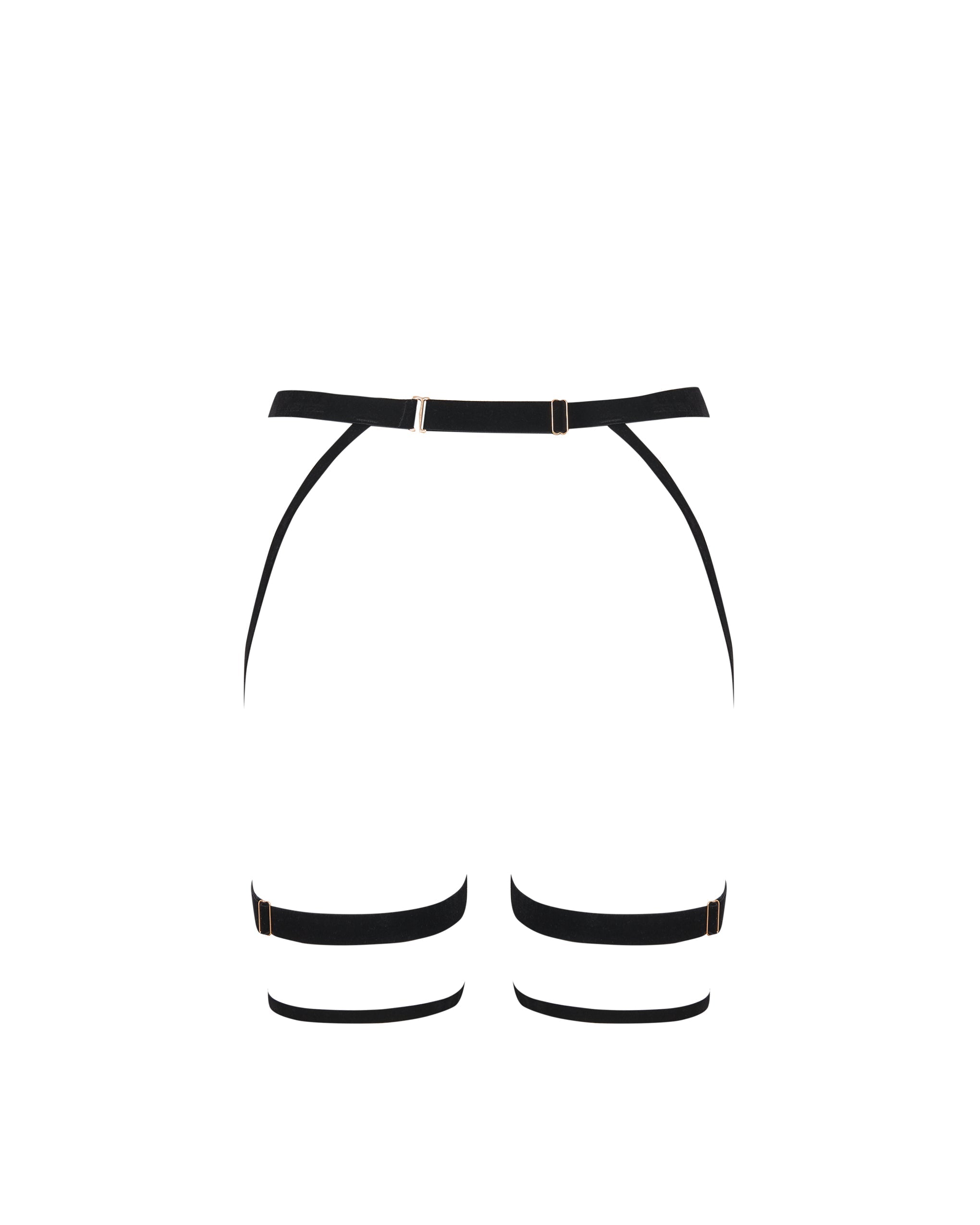 Harnais de Cuisse Simone Noir/Doré
