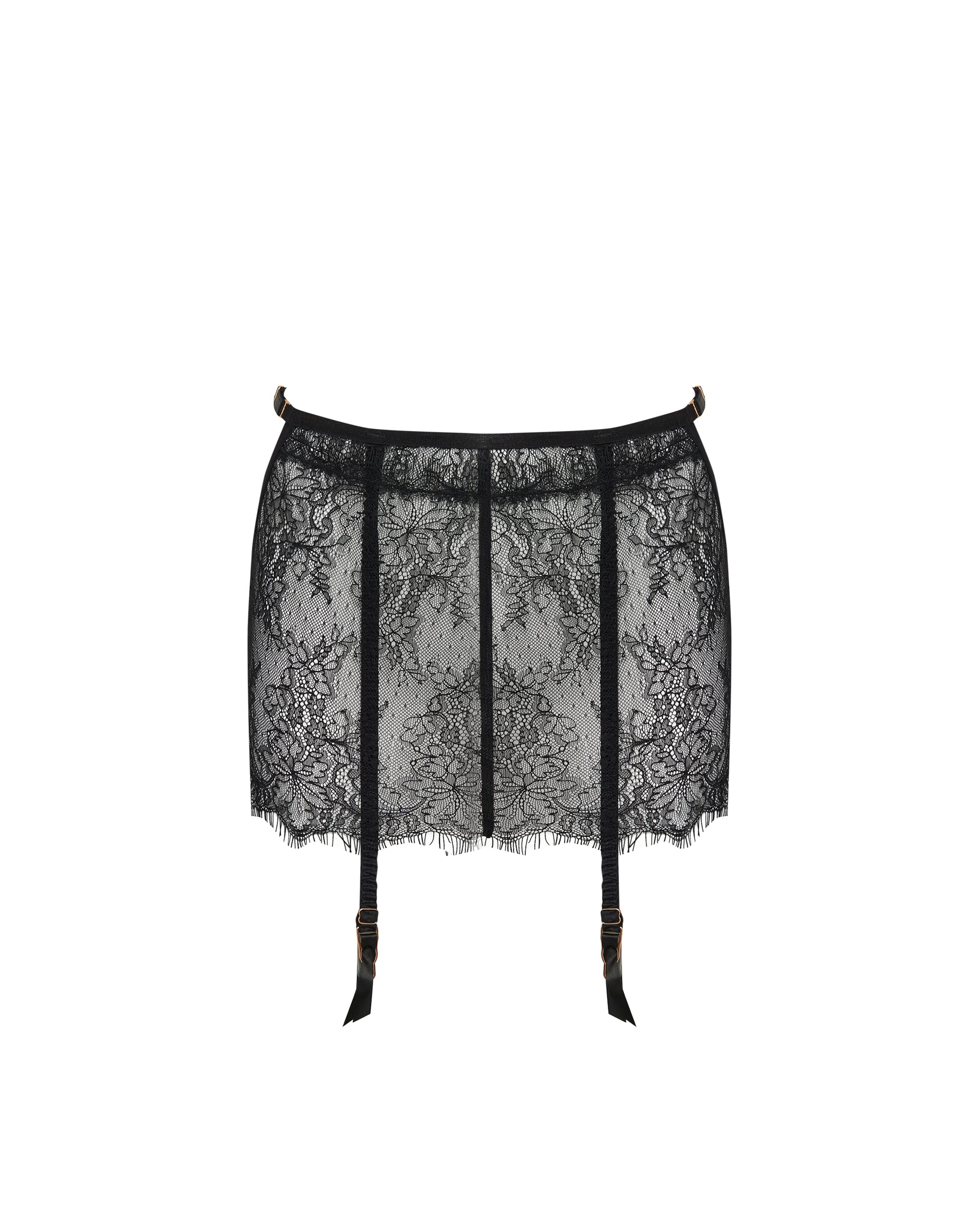Porte-Jarretelles Jupe Camelia Noir