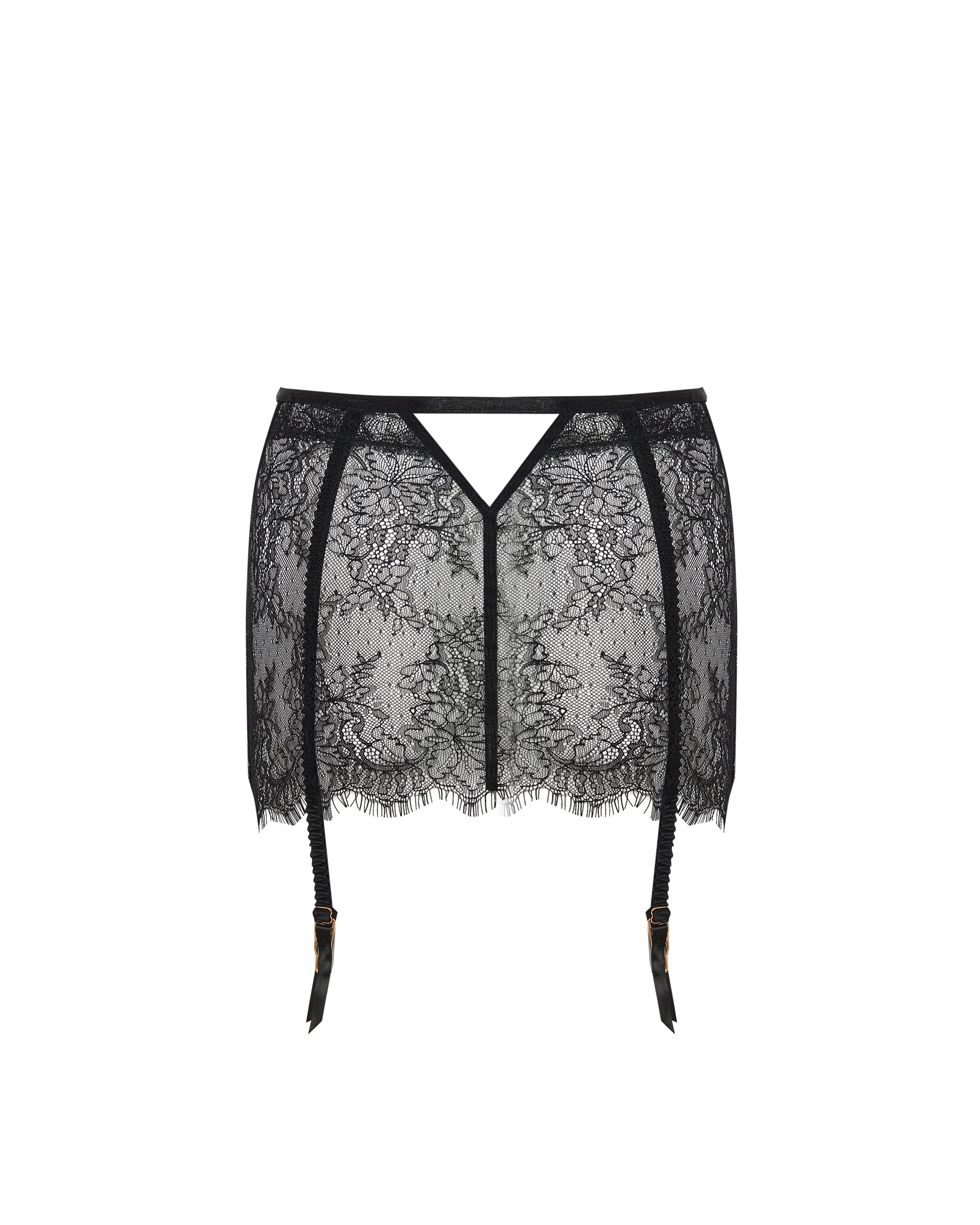 Porte-Jarretelles Jupe Camelia Noir