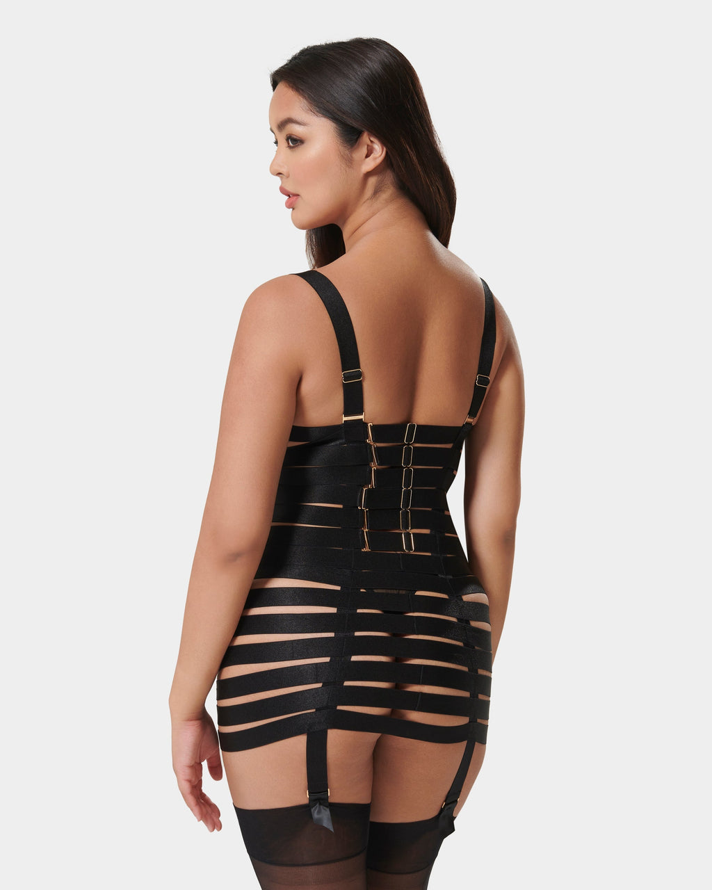 Guêpière Trinity Longue À Armature Noire