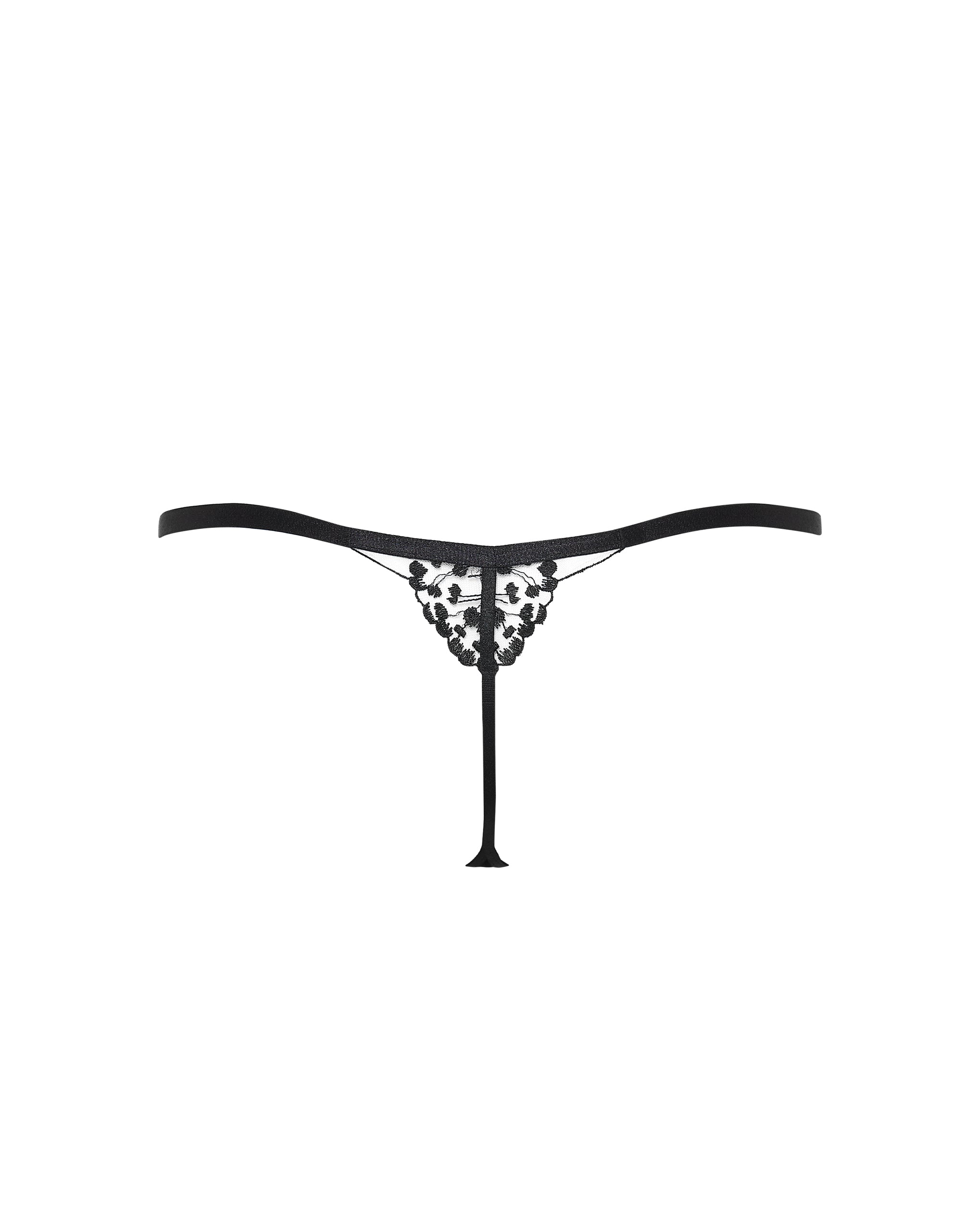 String Marisa Noir/Transparent