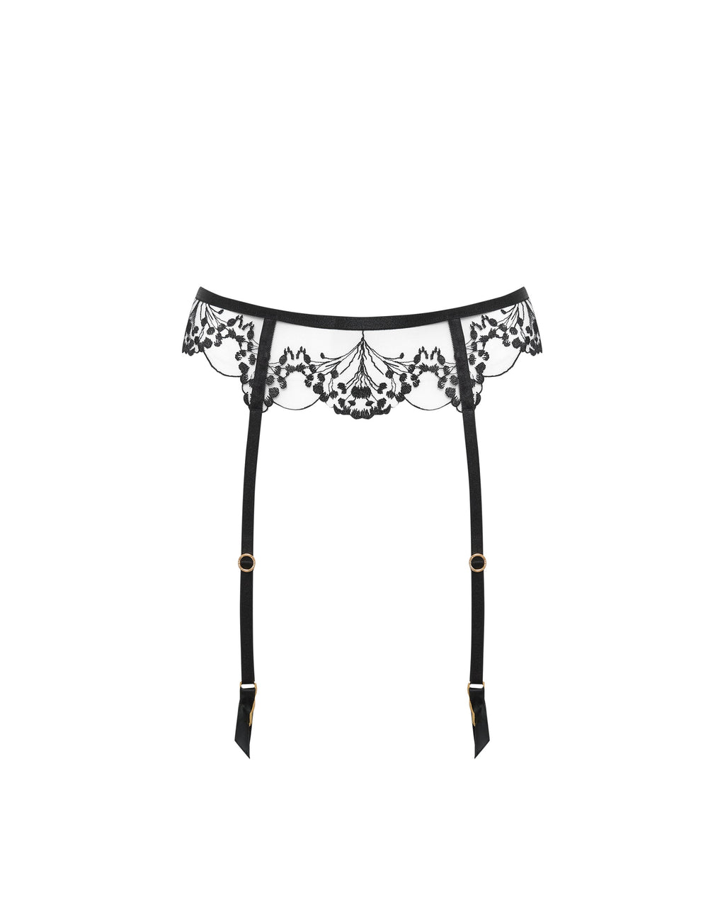 Porte-jarretelles Marisa Noir/Transparent