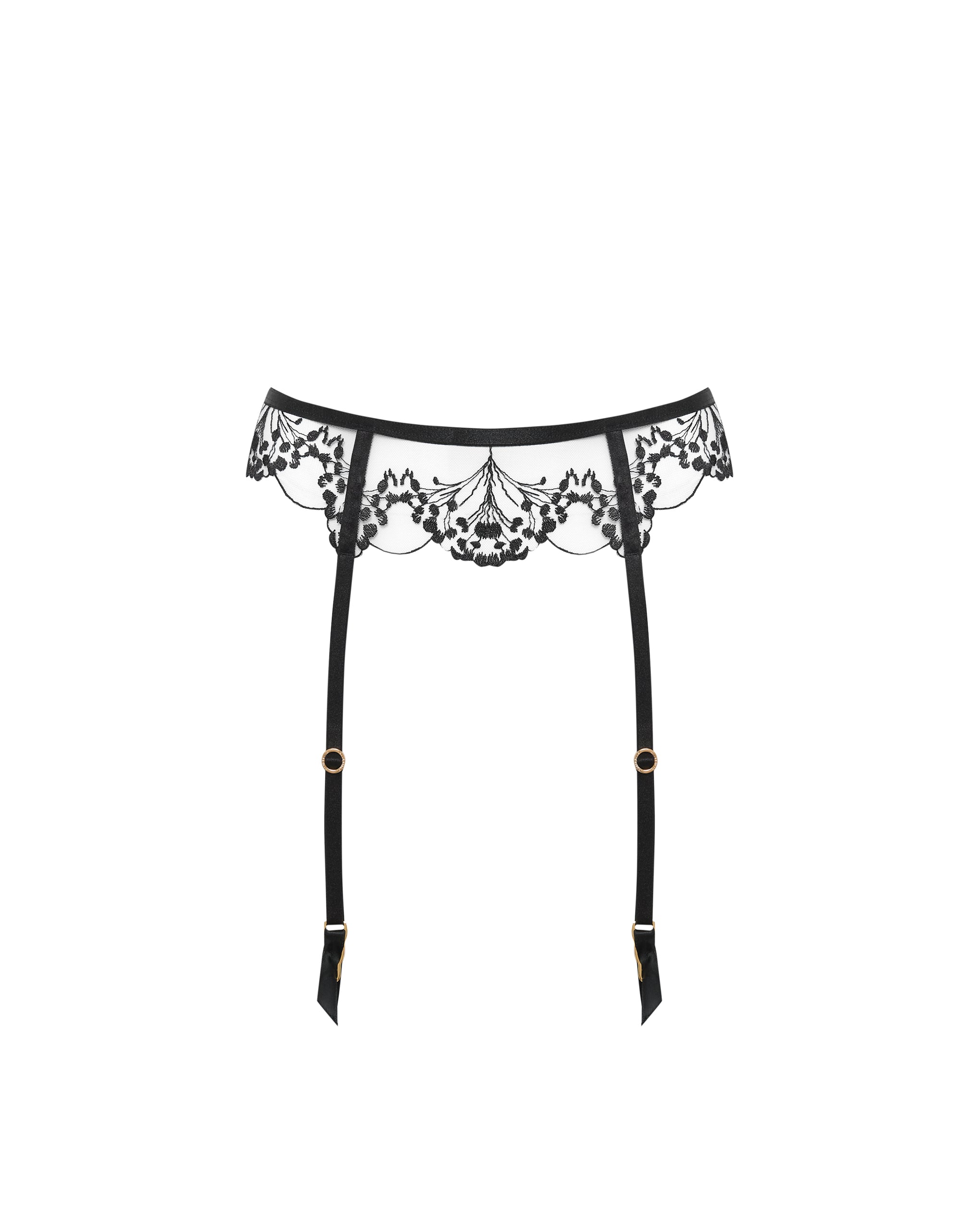 Porte-jarretelles Marisa Noir/Transparent