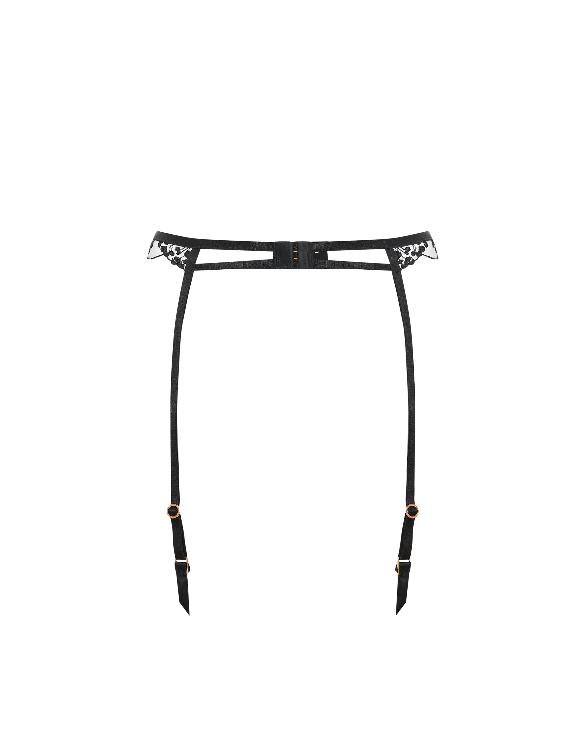Porte-jarretelles Marisa Noir/Transparent