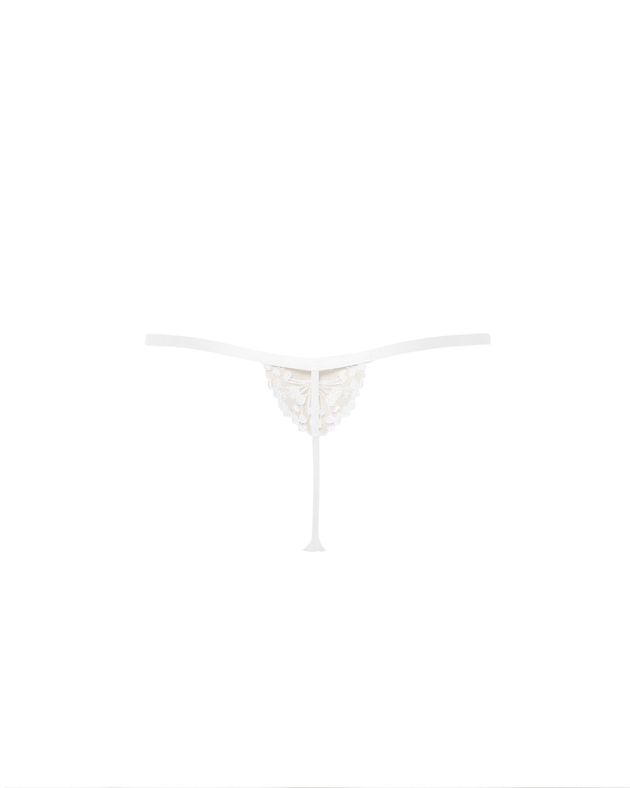 Marisa String Blanc/ Transparent