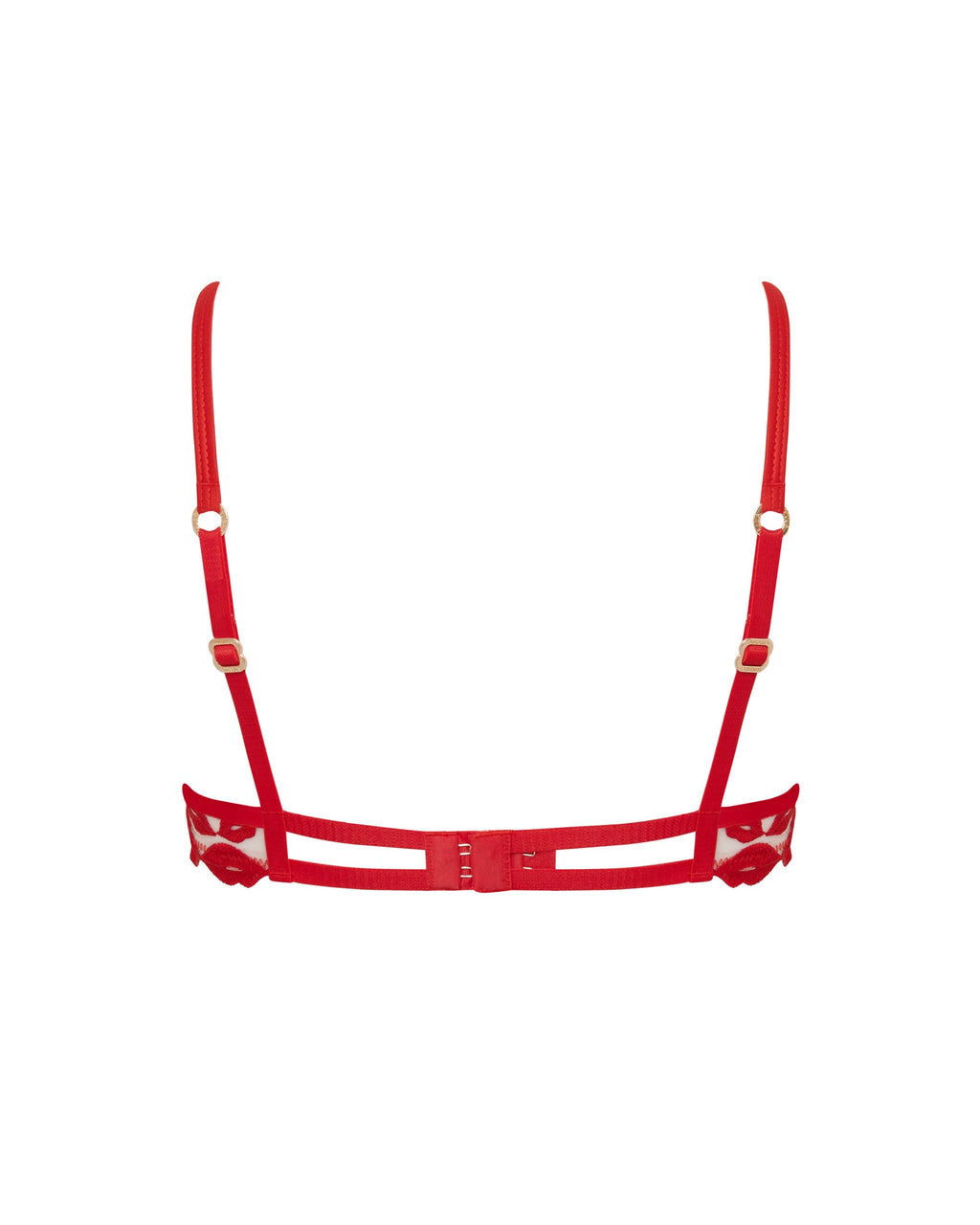 Soutien-gorge avec armatures Marian Rouge/Transparent