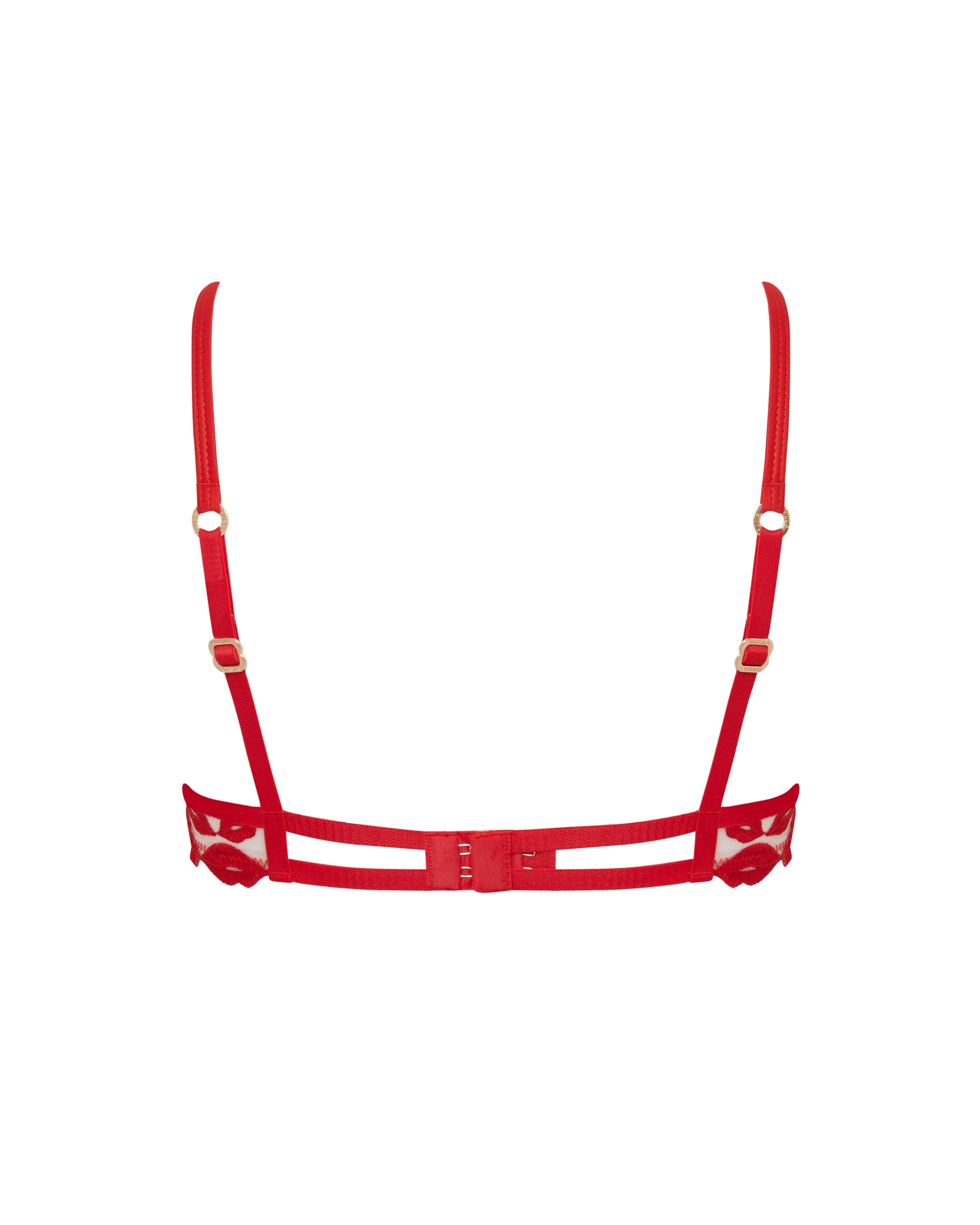 Soutien-gorge avec armatures Marian Rouge/Transparent