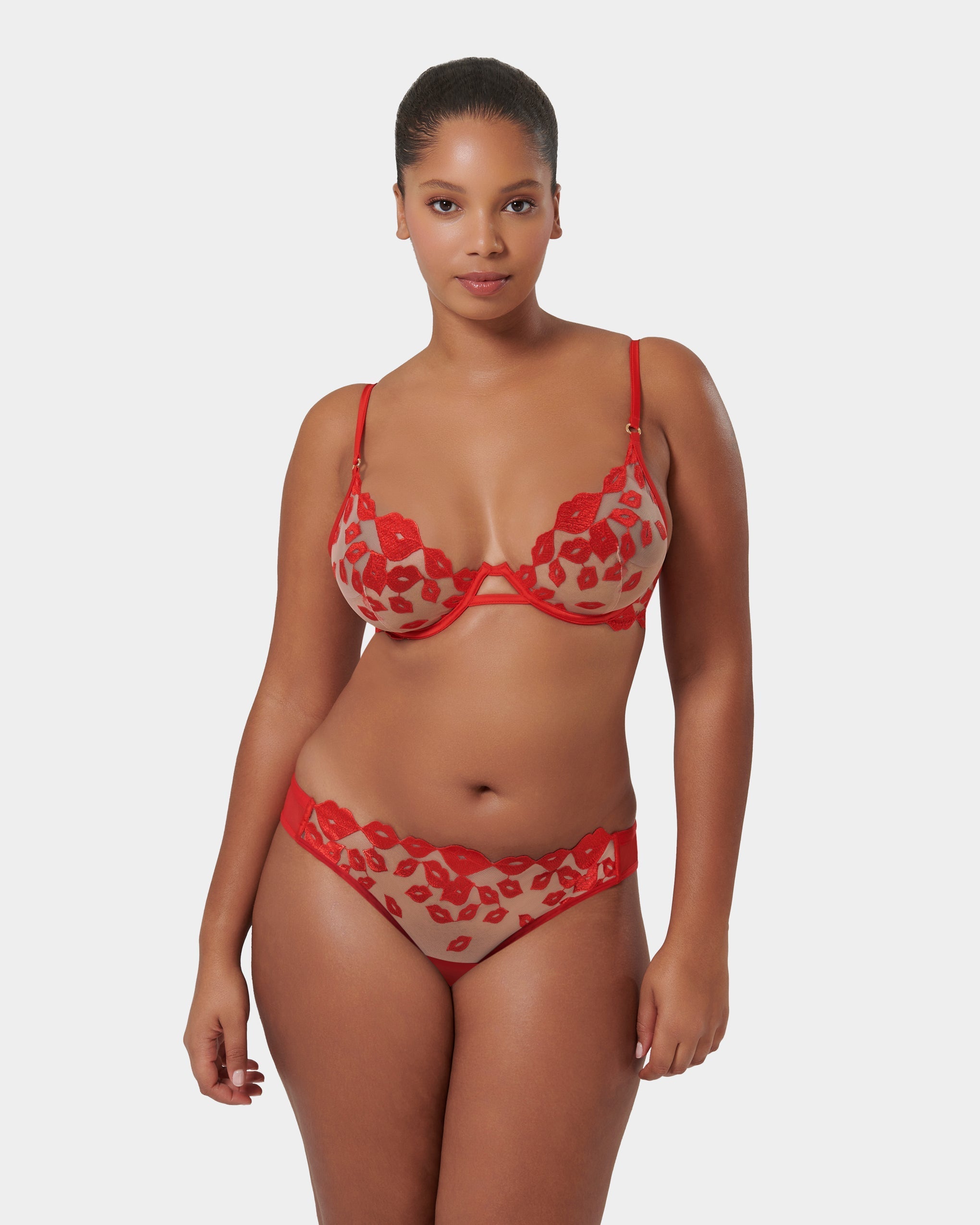 Culotte Marian Rouge/Transparent