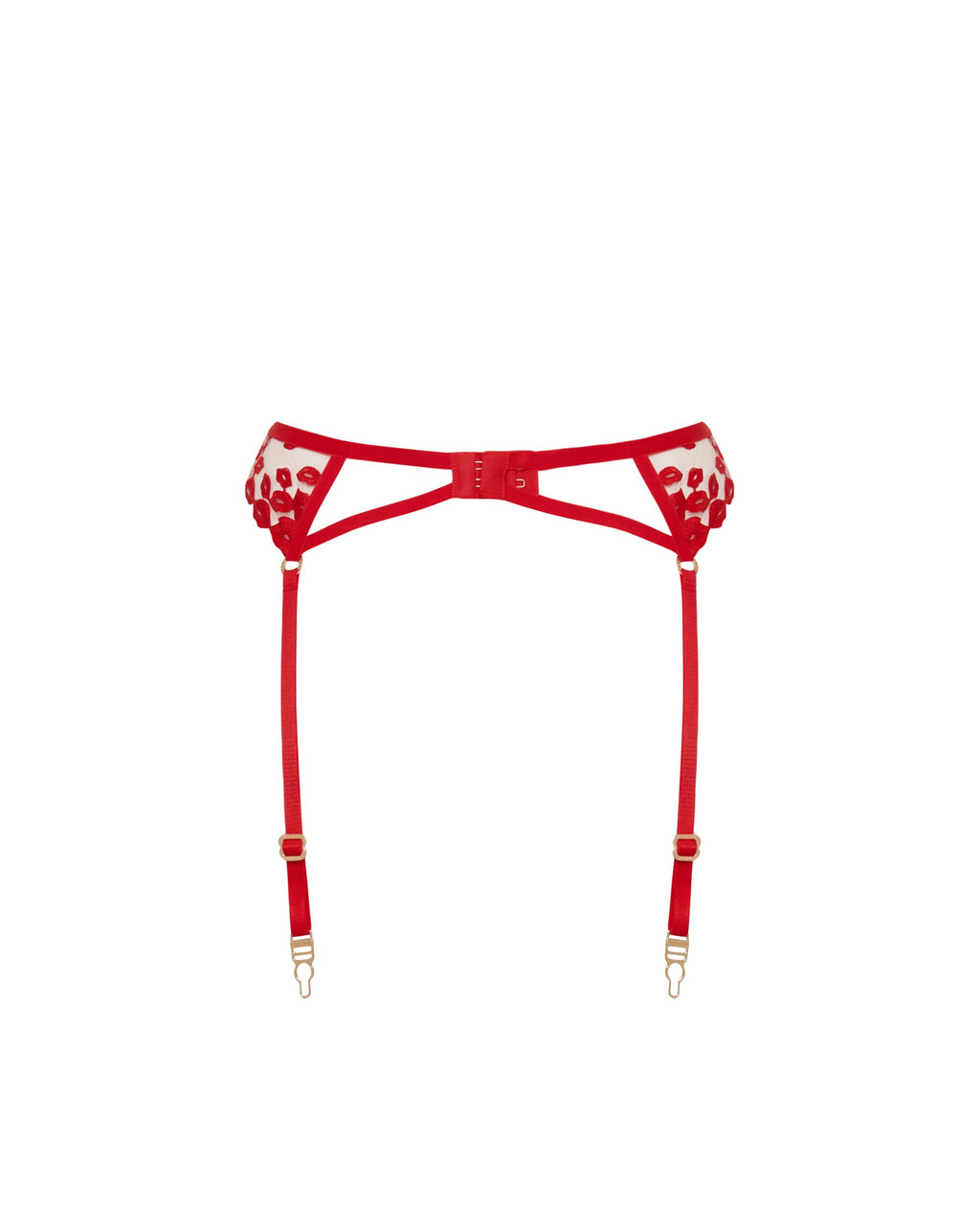 Porte-jarretelles Marian Rouge/Transparent