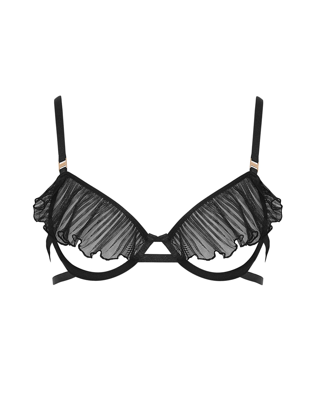 Soutien-Gorge Semi Ouvert à Armatures Matisse Noir