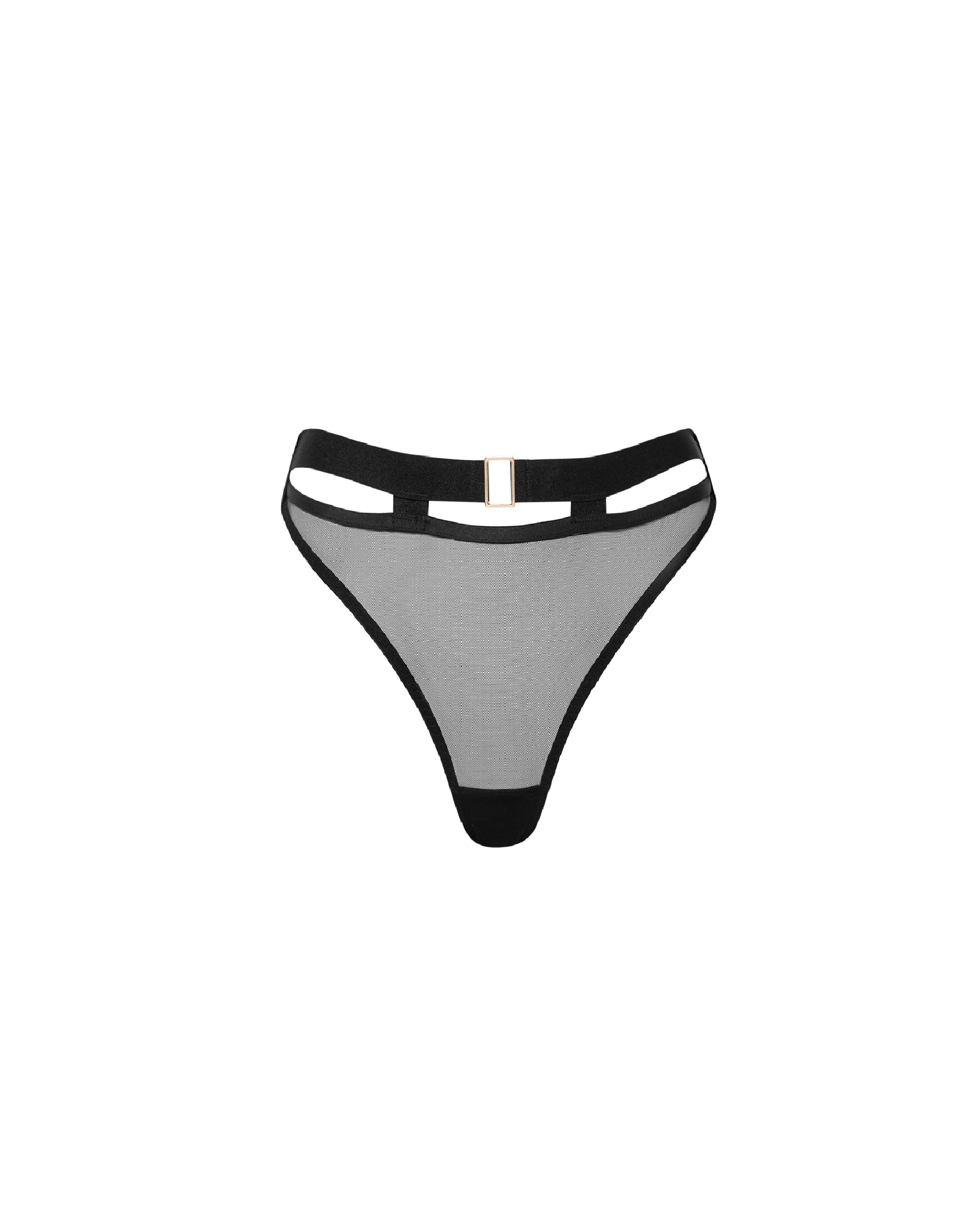 String Taille Haute Trinity Noir