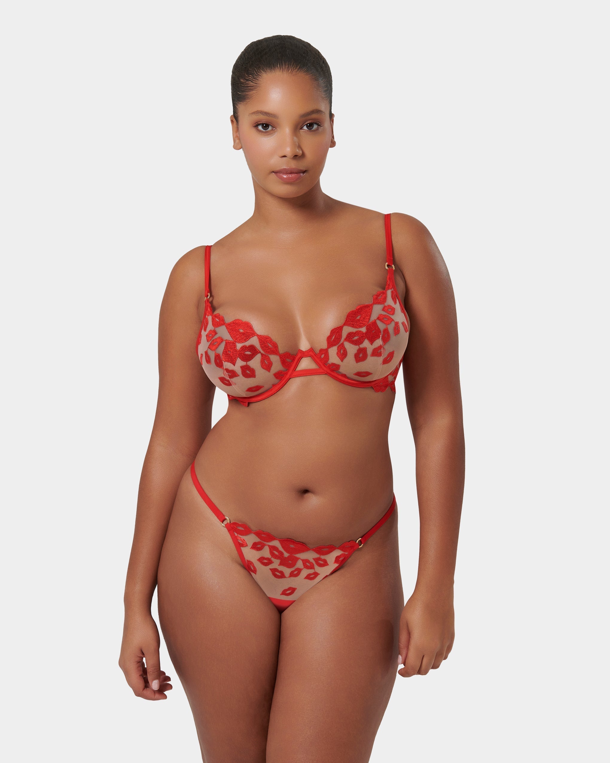 String Marian Rouge/Transparent