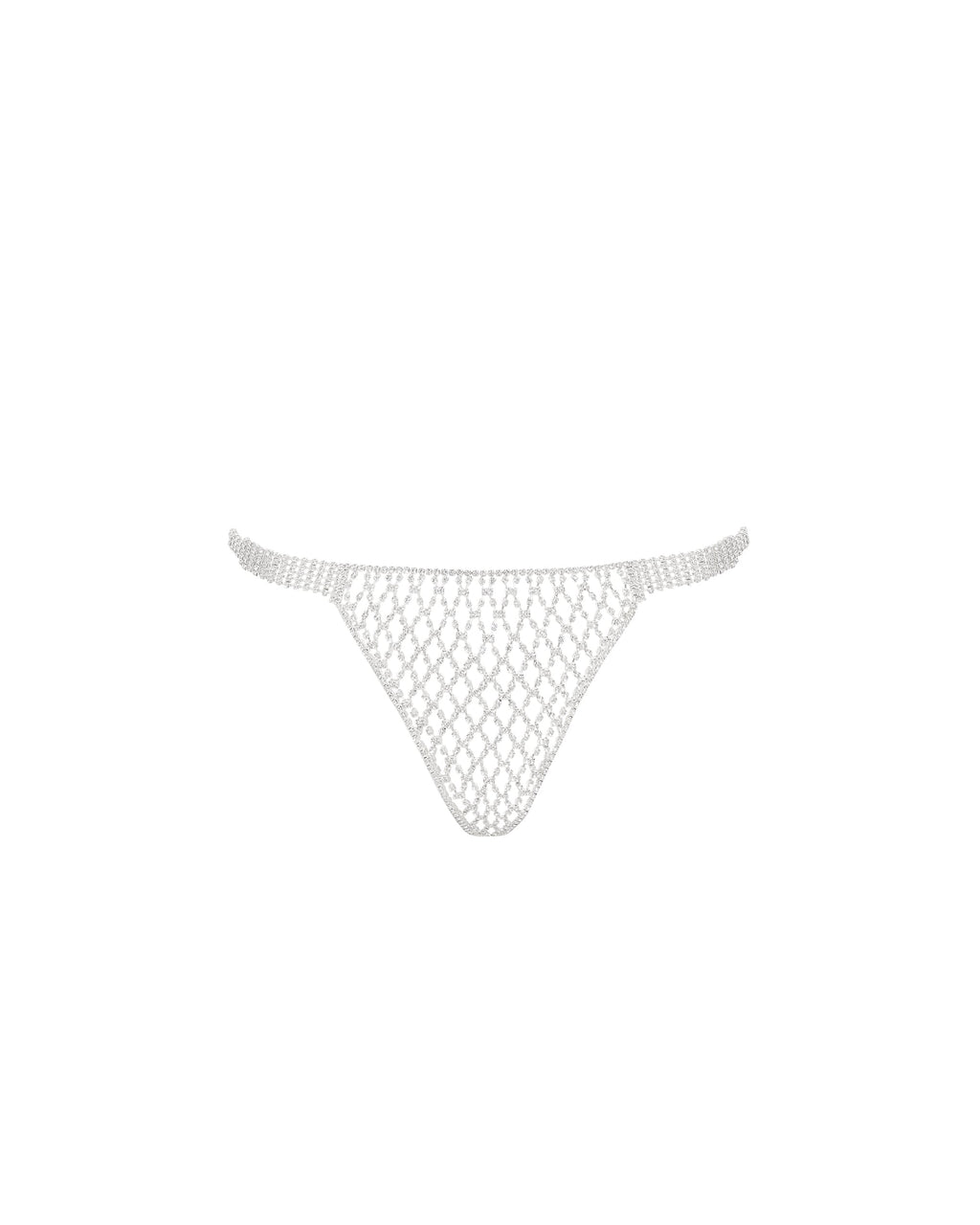 Elsa String En Strass Argenté