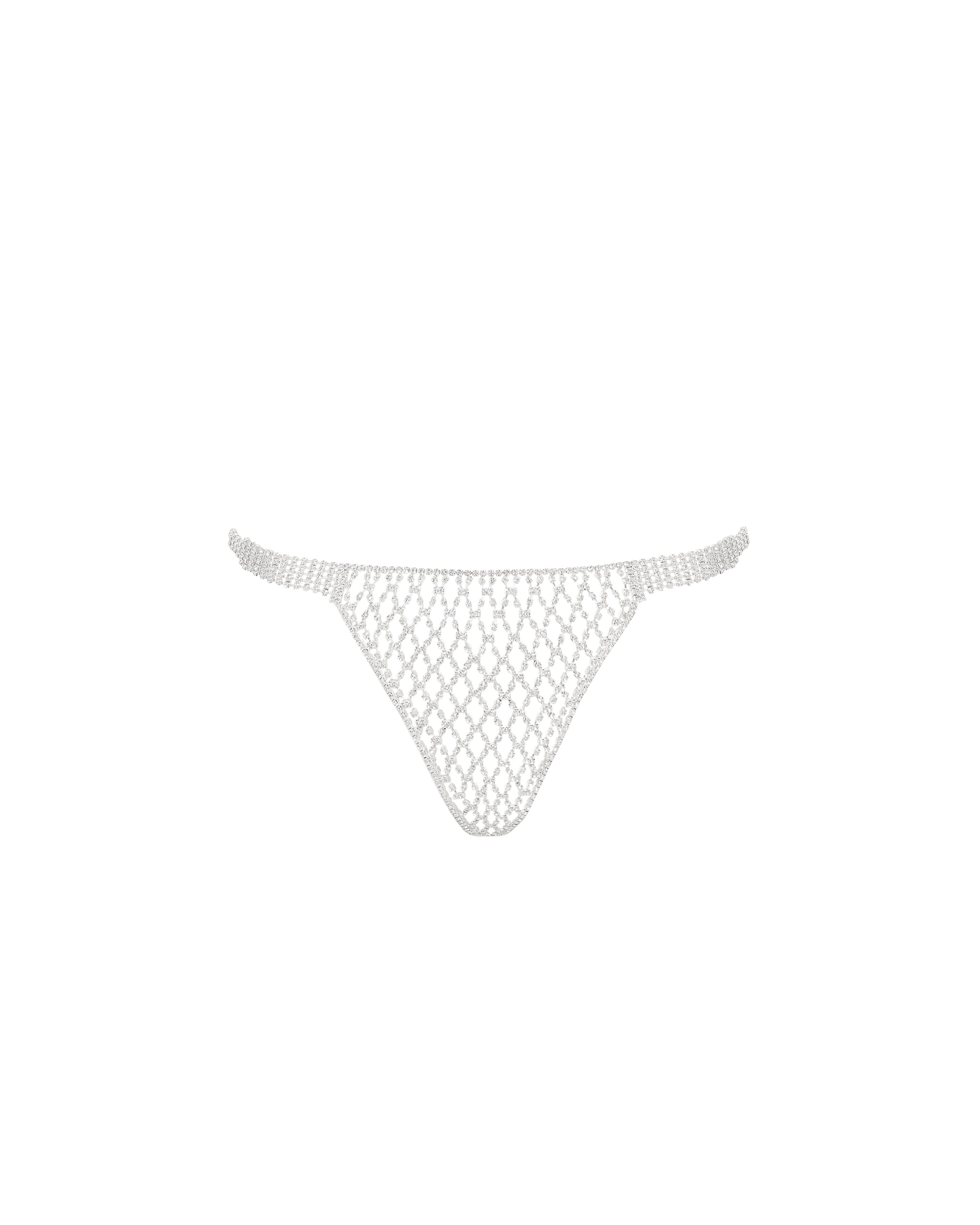 Elsa String En Strass Argenté