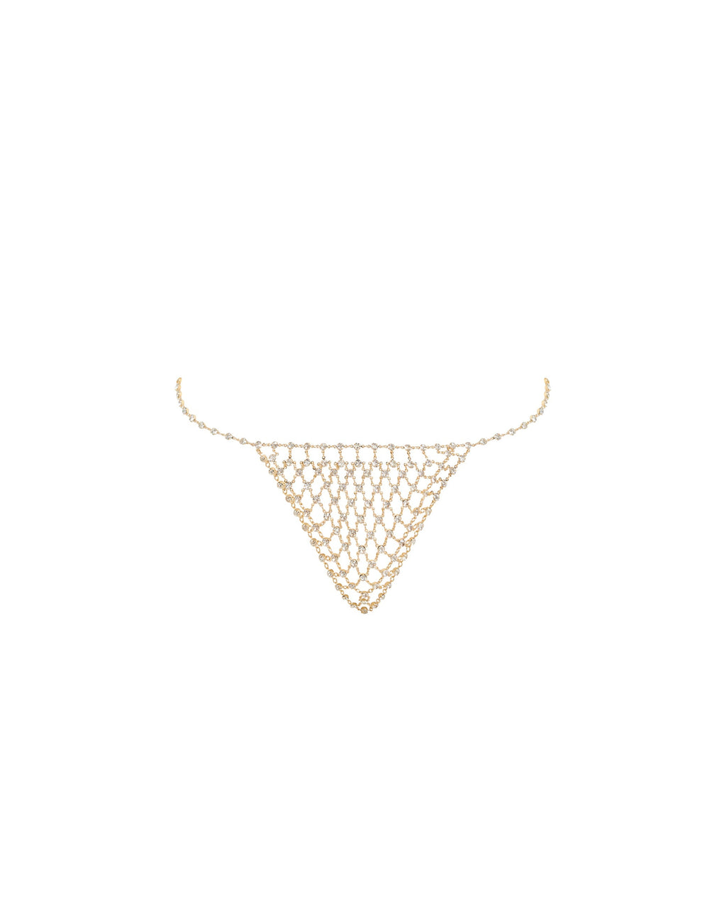 Marli String En Strass Doré