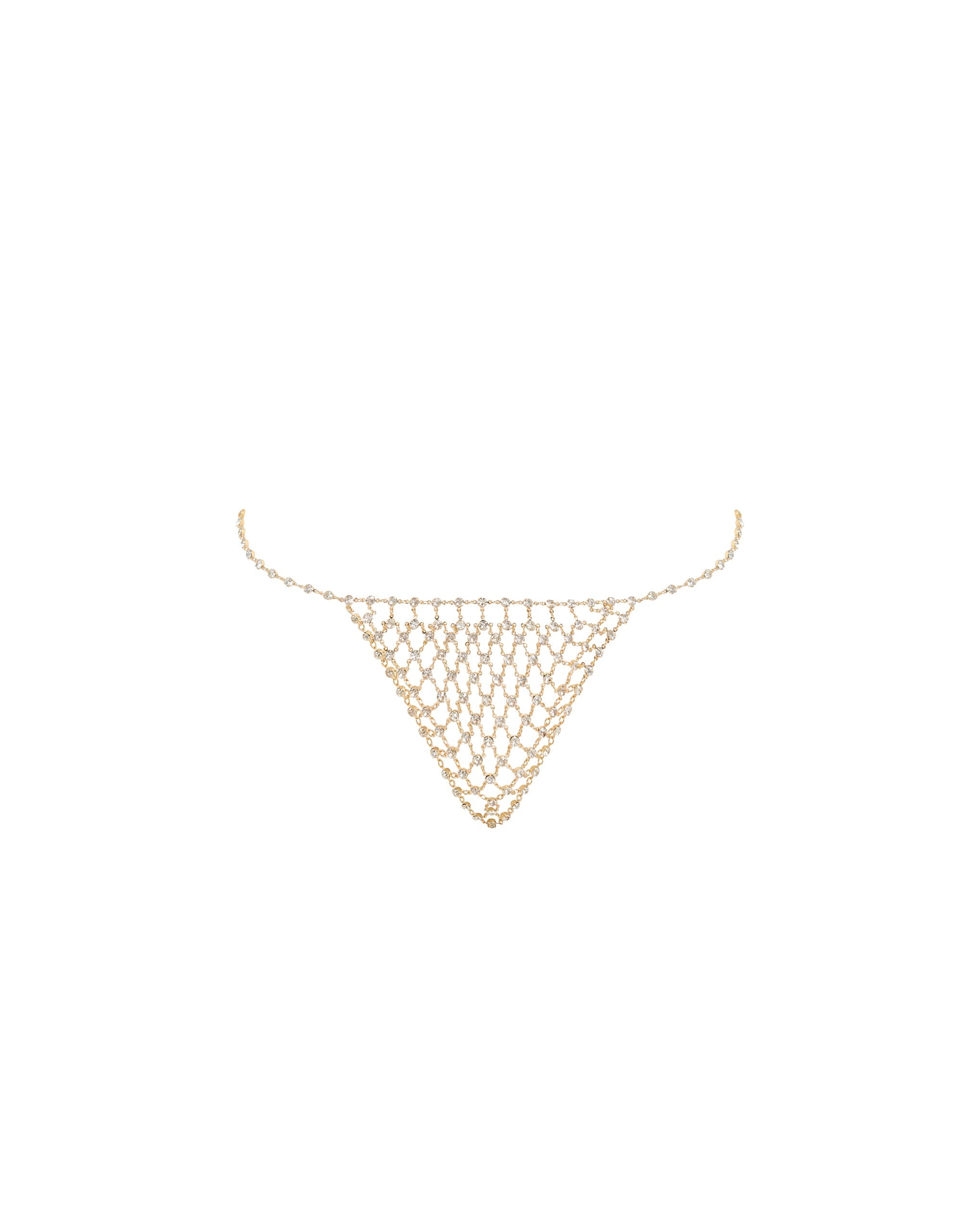 Marli String En Strass Doré