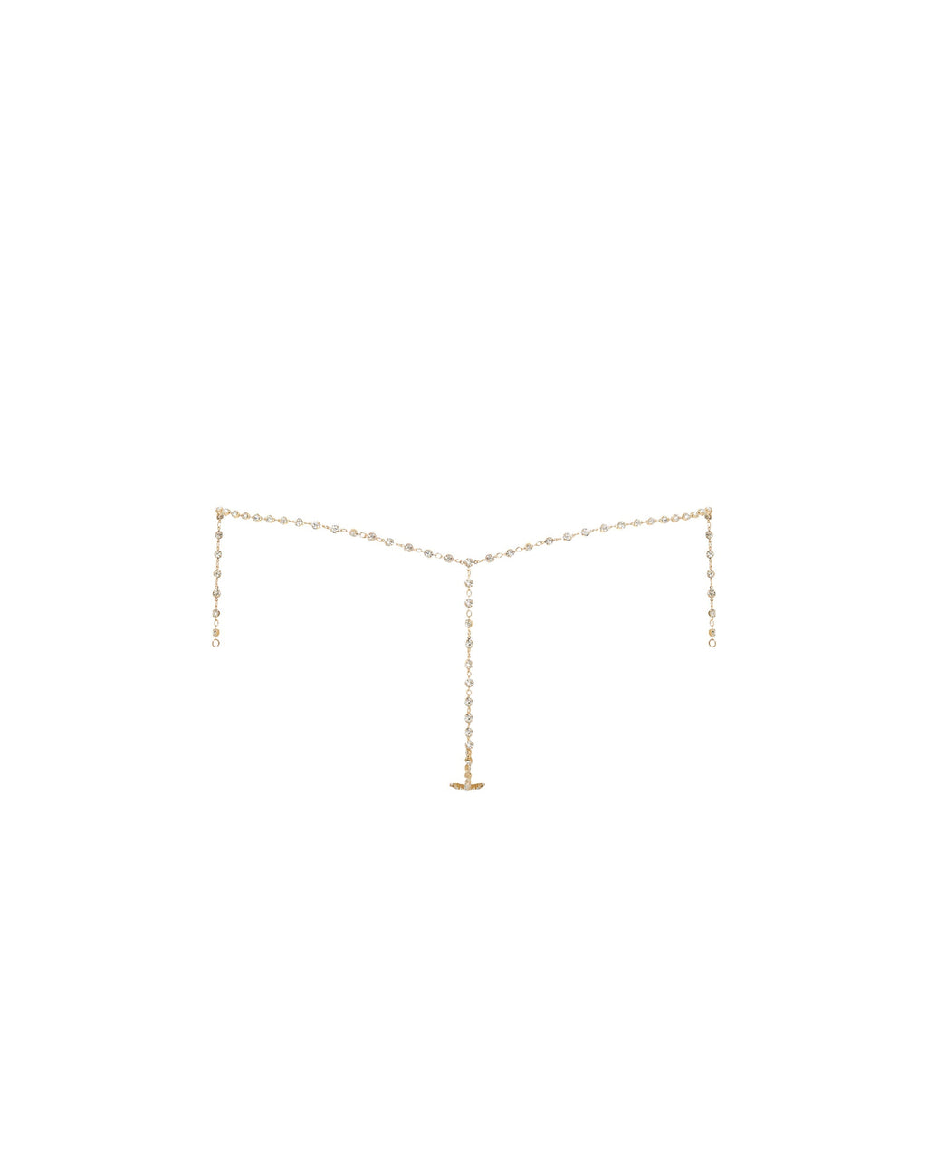 Marli String En Strass Doré