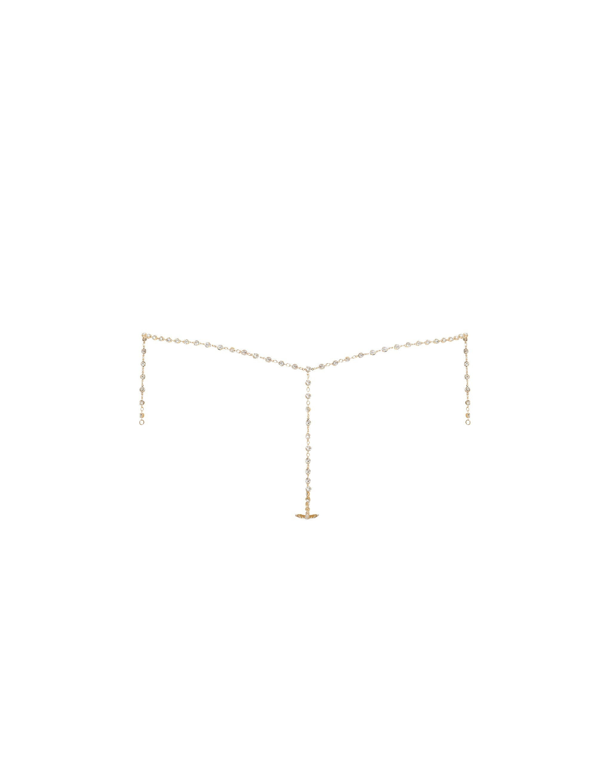 Marli String En Strass Doré