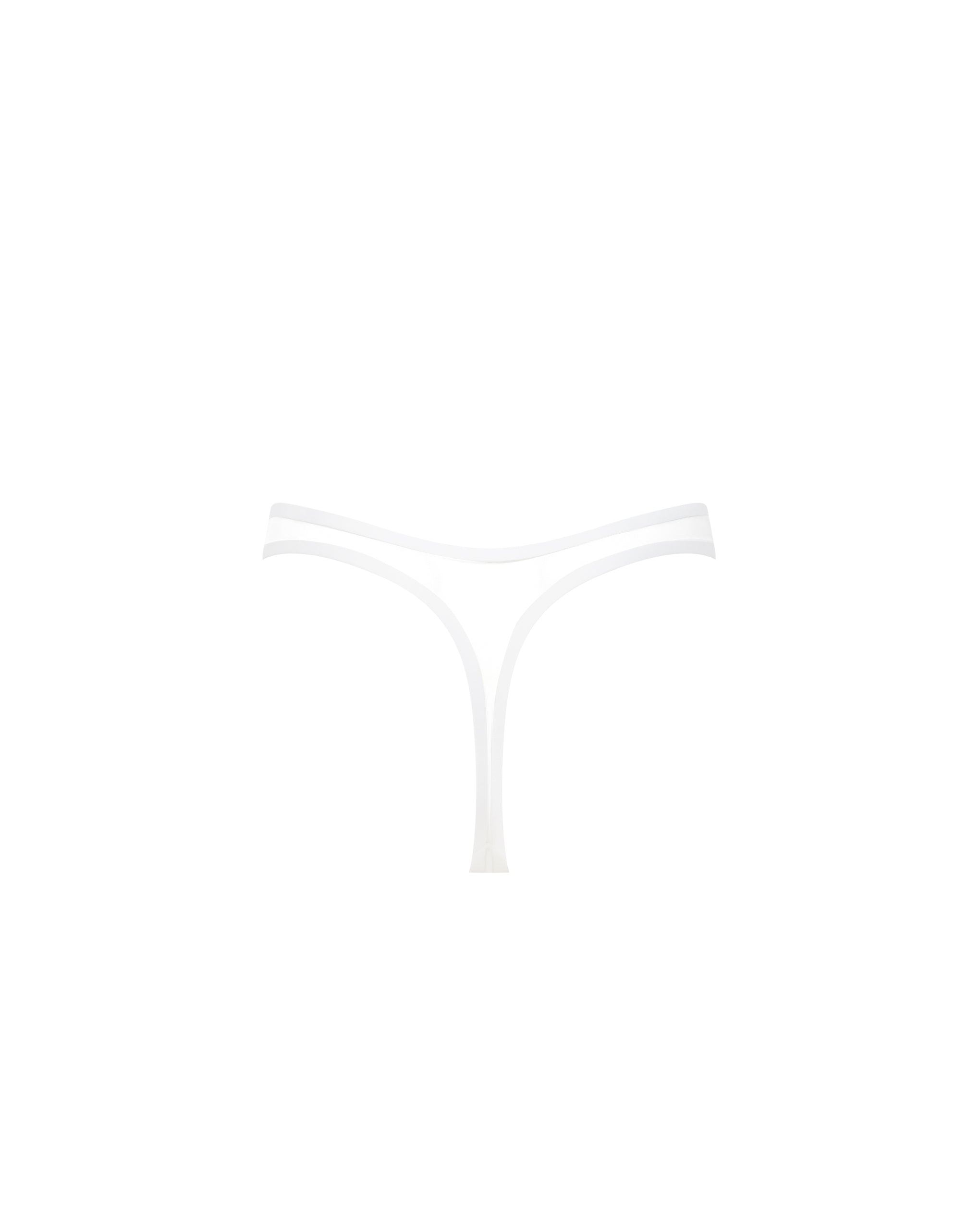 String taille haute Naomi Blanc