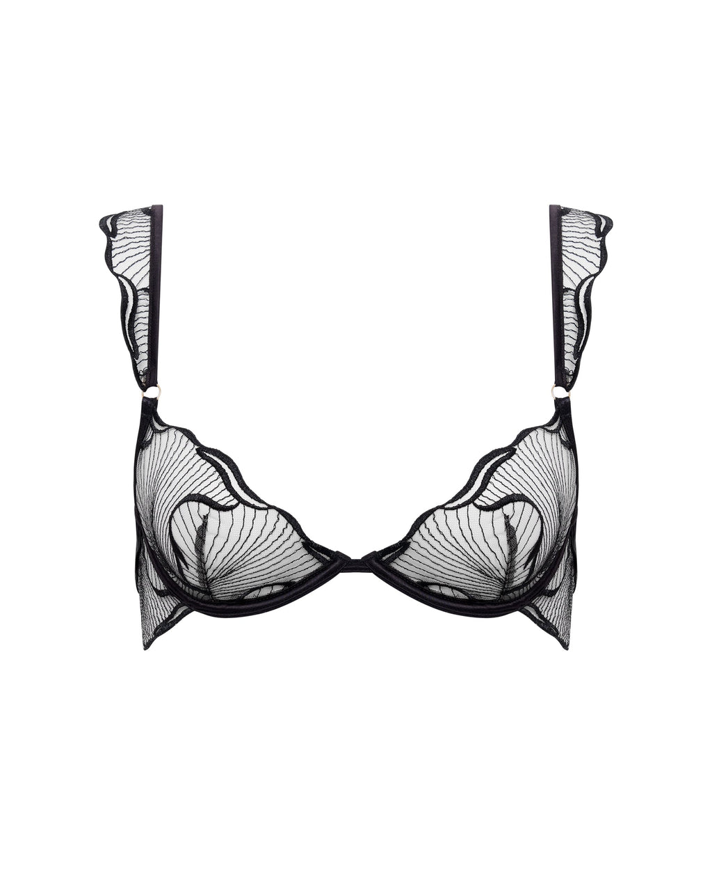 Soutien-gorge avec armatures Marabel Noir/Transparent
