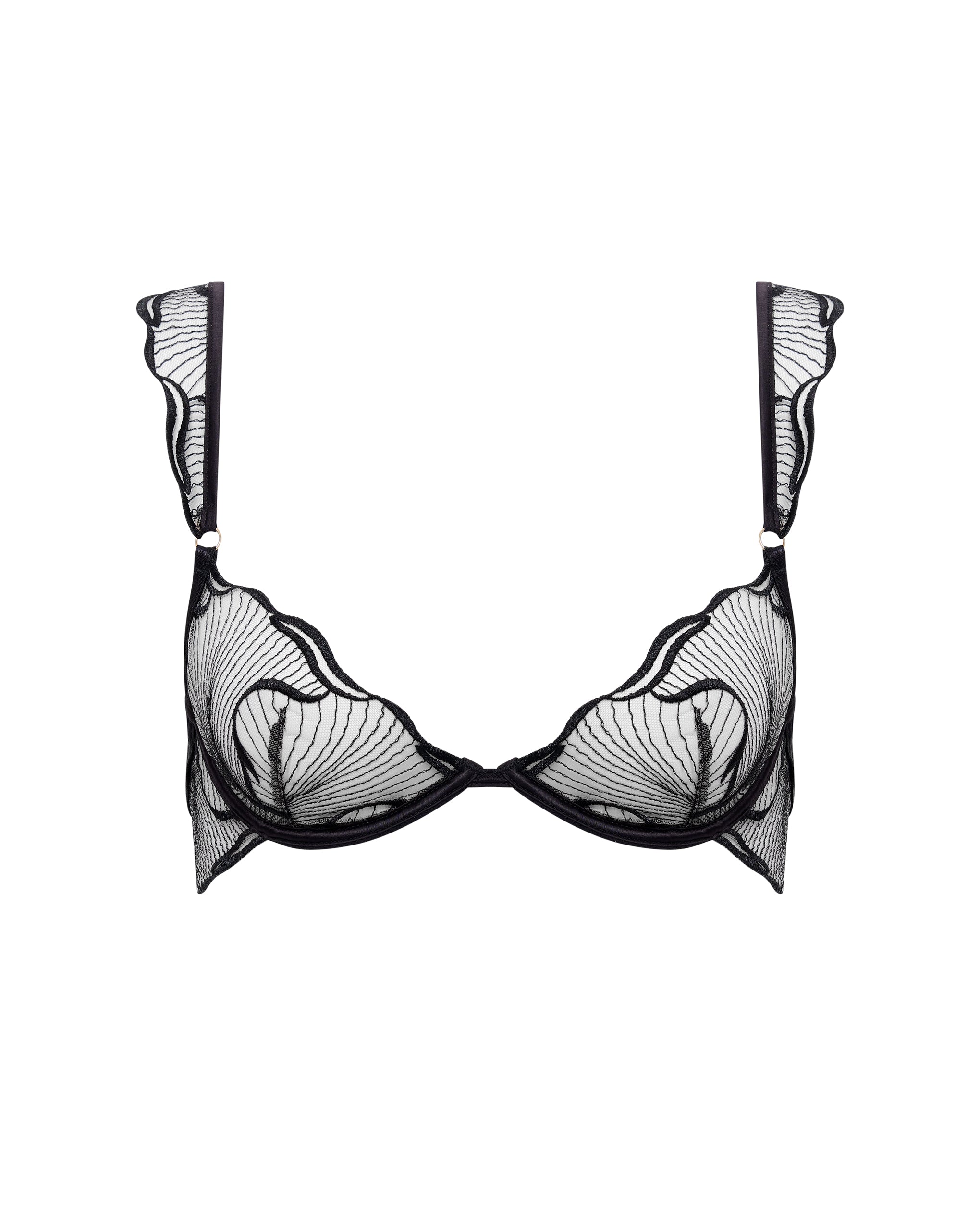 Soutien-gorge avec armatures Marabel Noir/Transparent