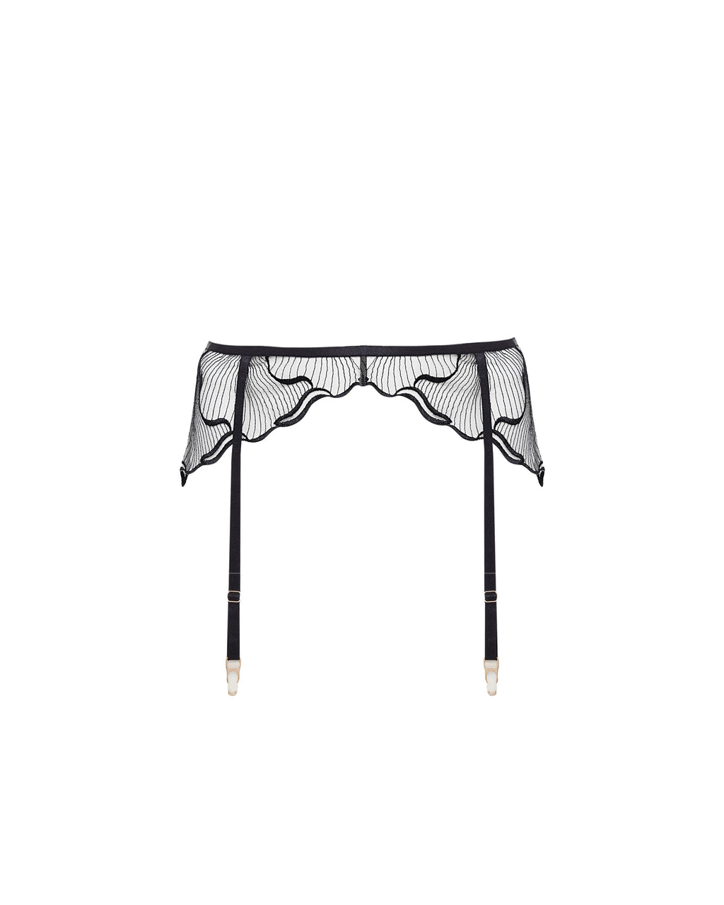 Porte-jarretelles Marabel Noir/Transparent