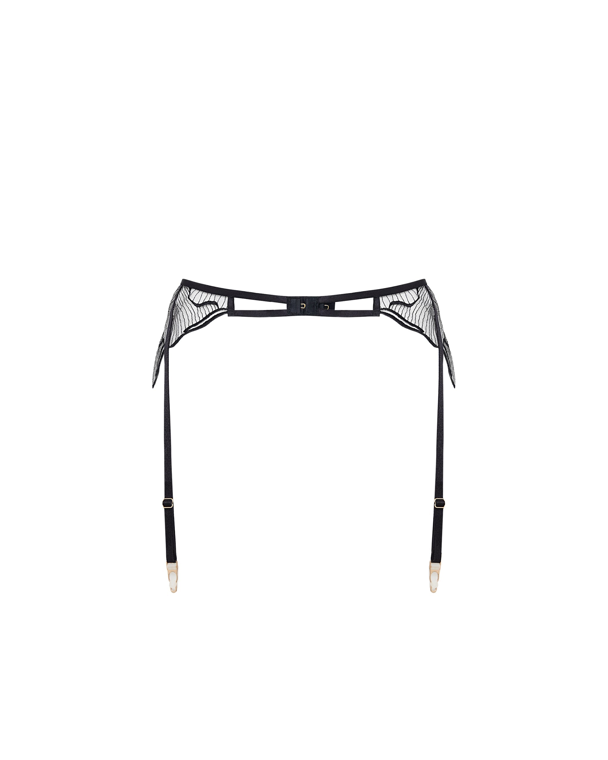 Porte-jarretelles Marabel Noir/Transparent