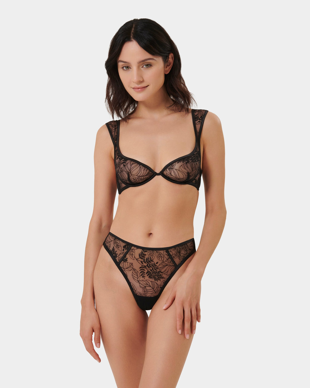 String Taille Haute Seraphim Noir
