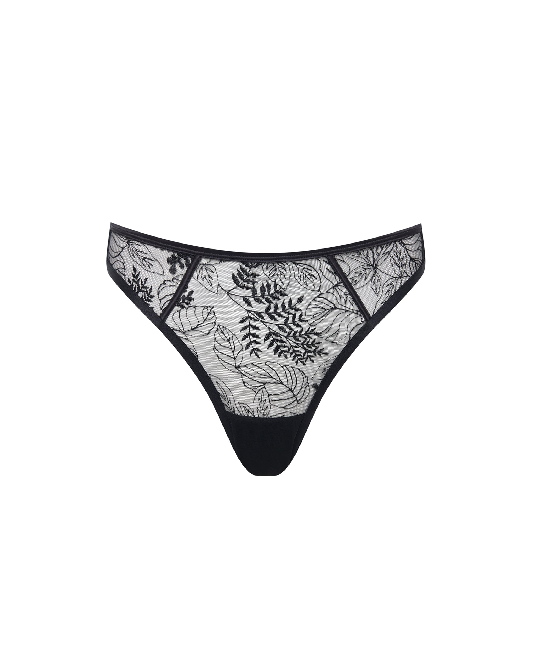 String Taille Haute Seraphim Noir