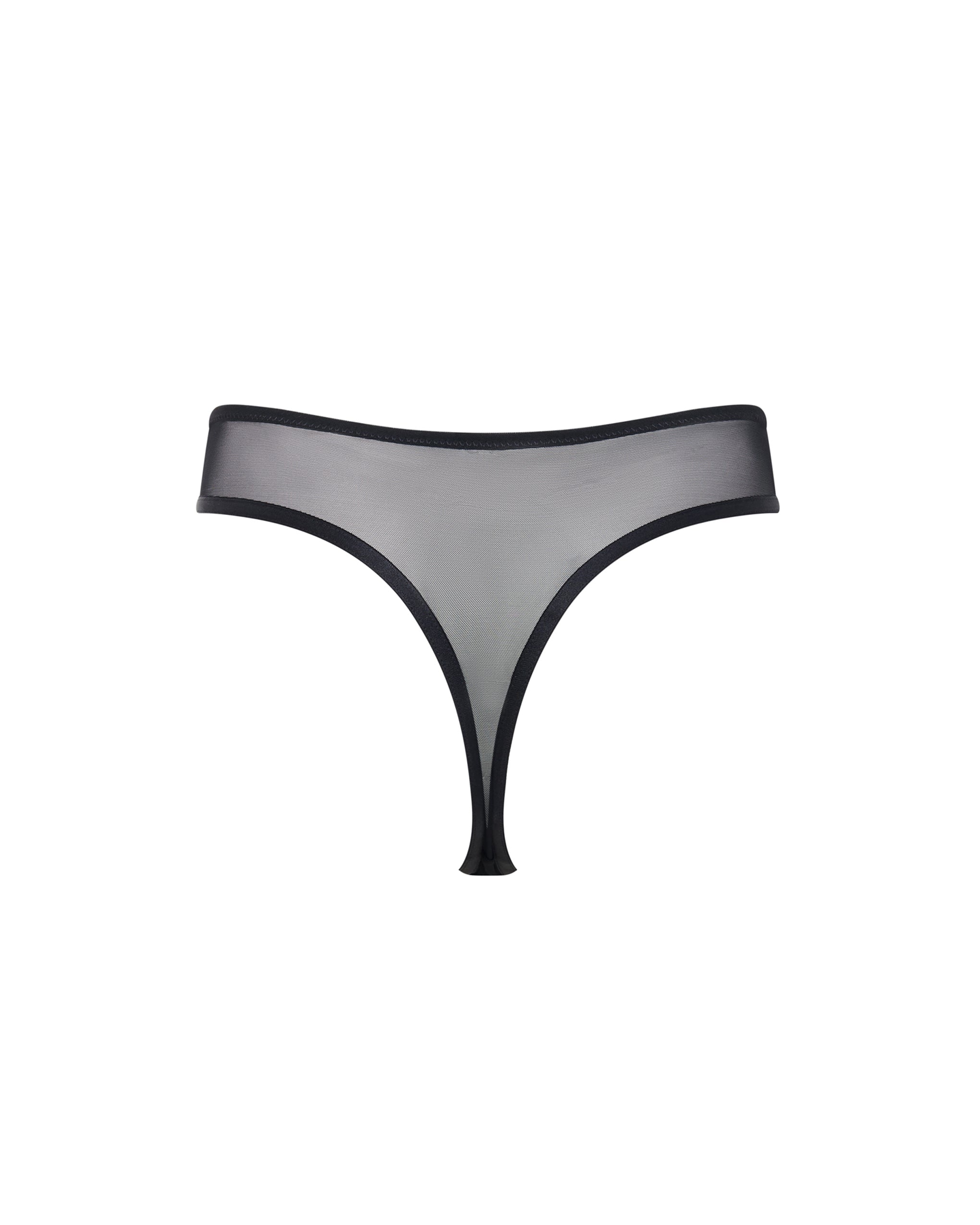 String Taille Haute Seraphim Noir