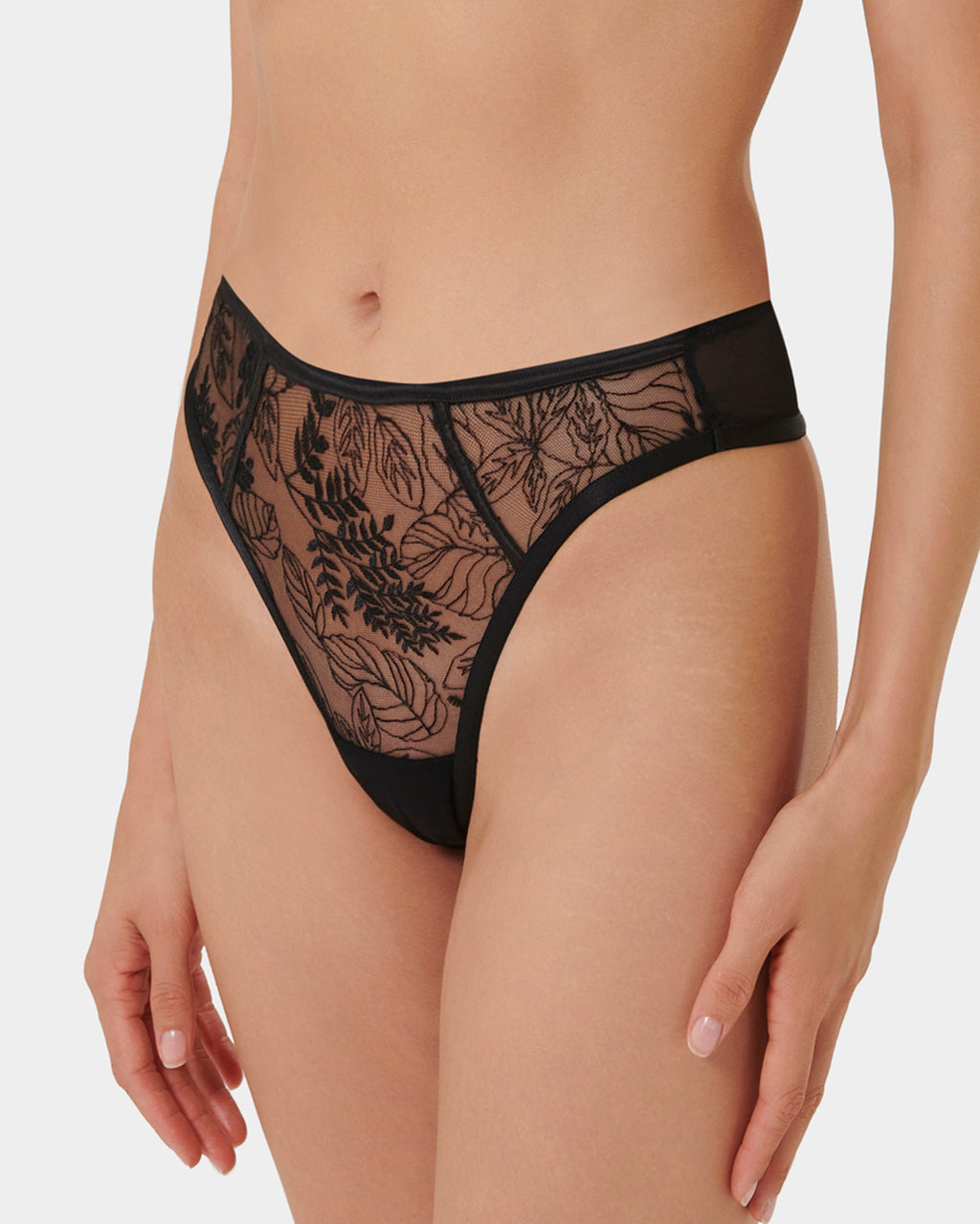 String Taille Haute Seraphim Noir