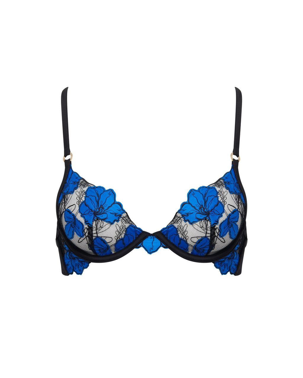 Soutien-gorge avec armatures Sorento Noir/Bleu Égyptien