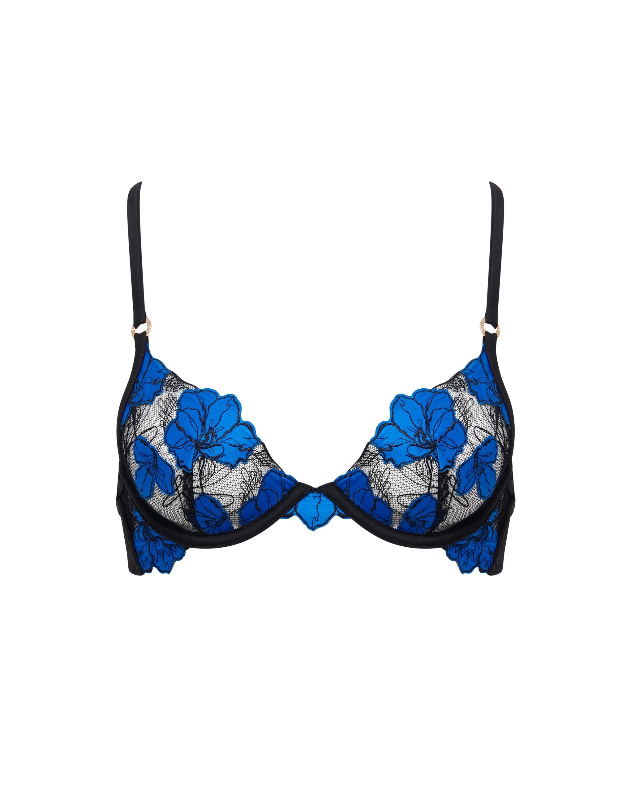 Soutien-gorge avec armatures Sorento Noir/Bleu Égyptien
