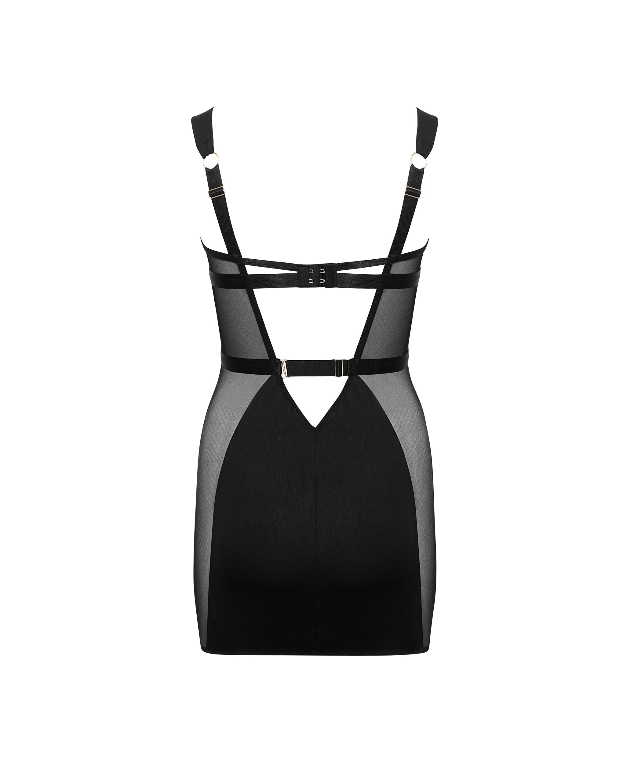 Robe Courte avec armatures Lara Noir