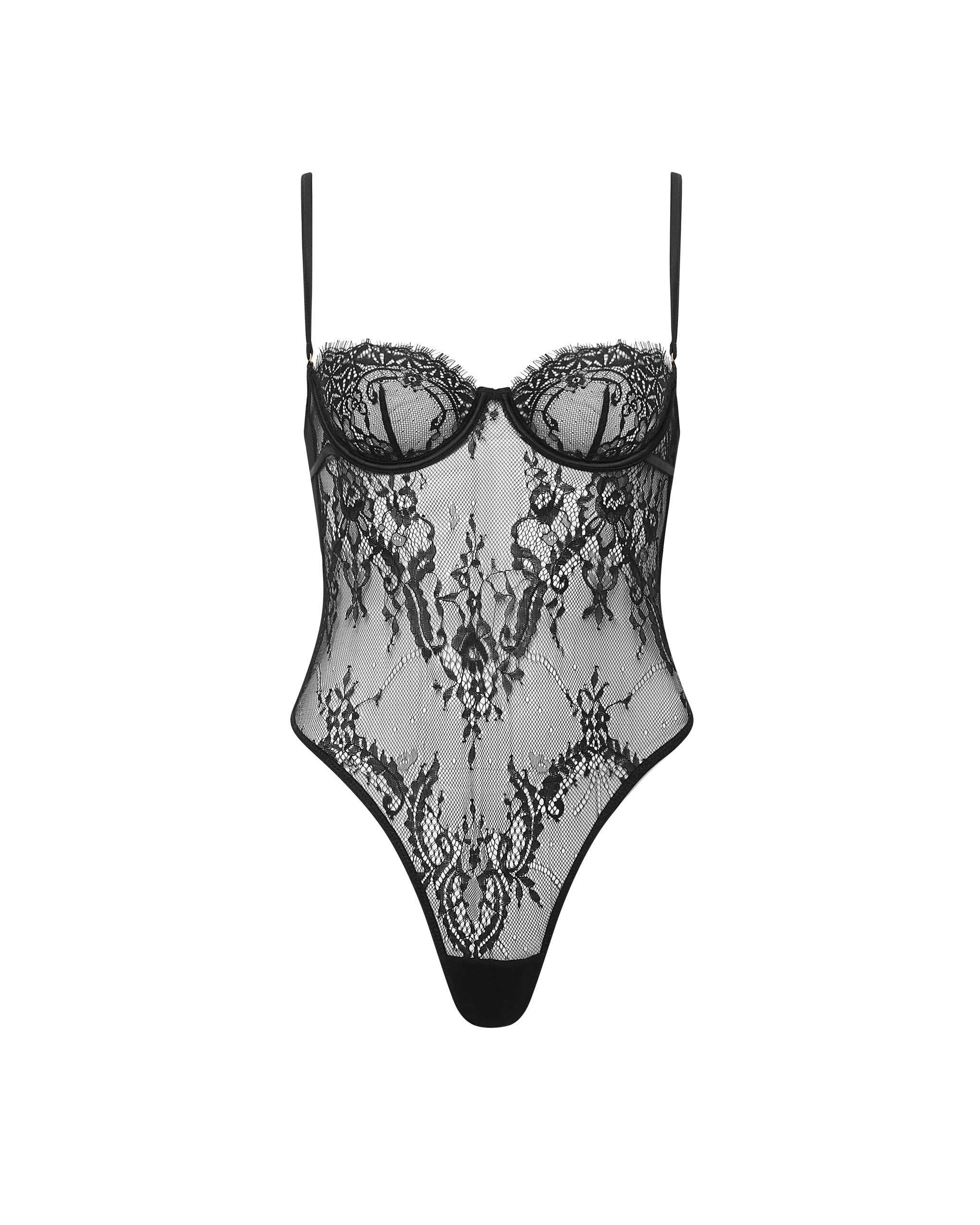 Body Madeline avec armatures Noir