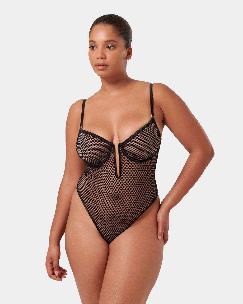 Body Mina avec armatures Noir