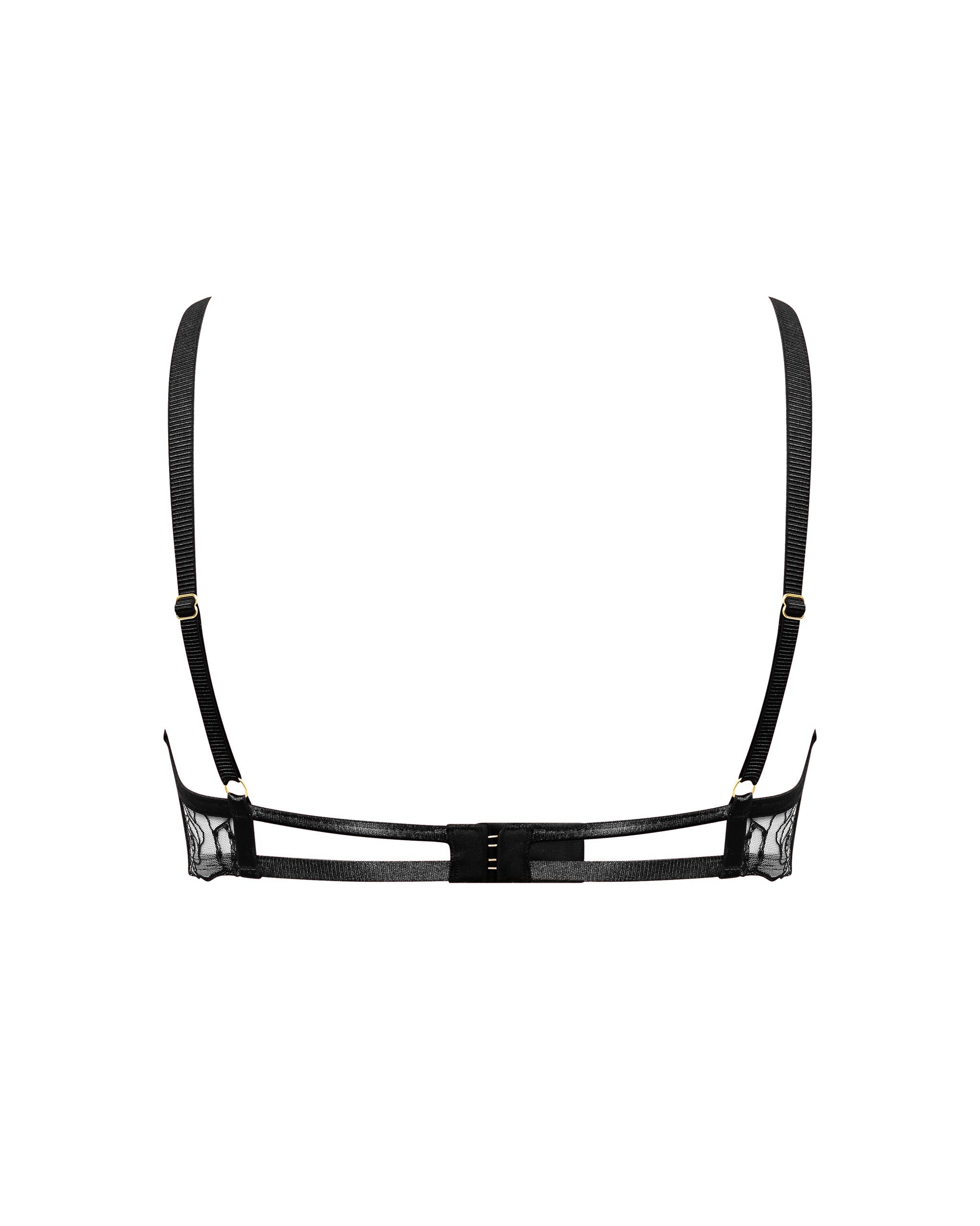 Soutien-gorge avec armatures Rosalie Noir/Transparent