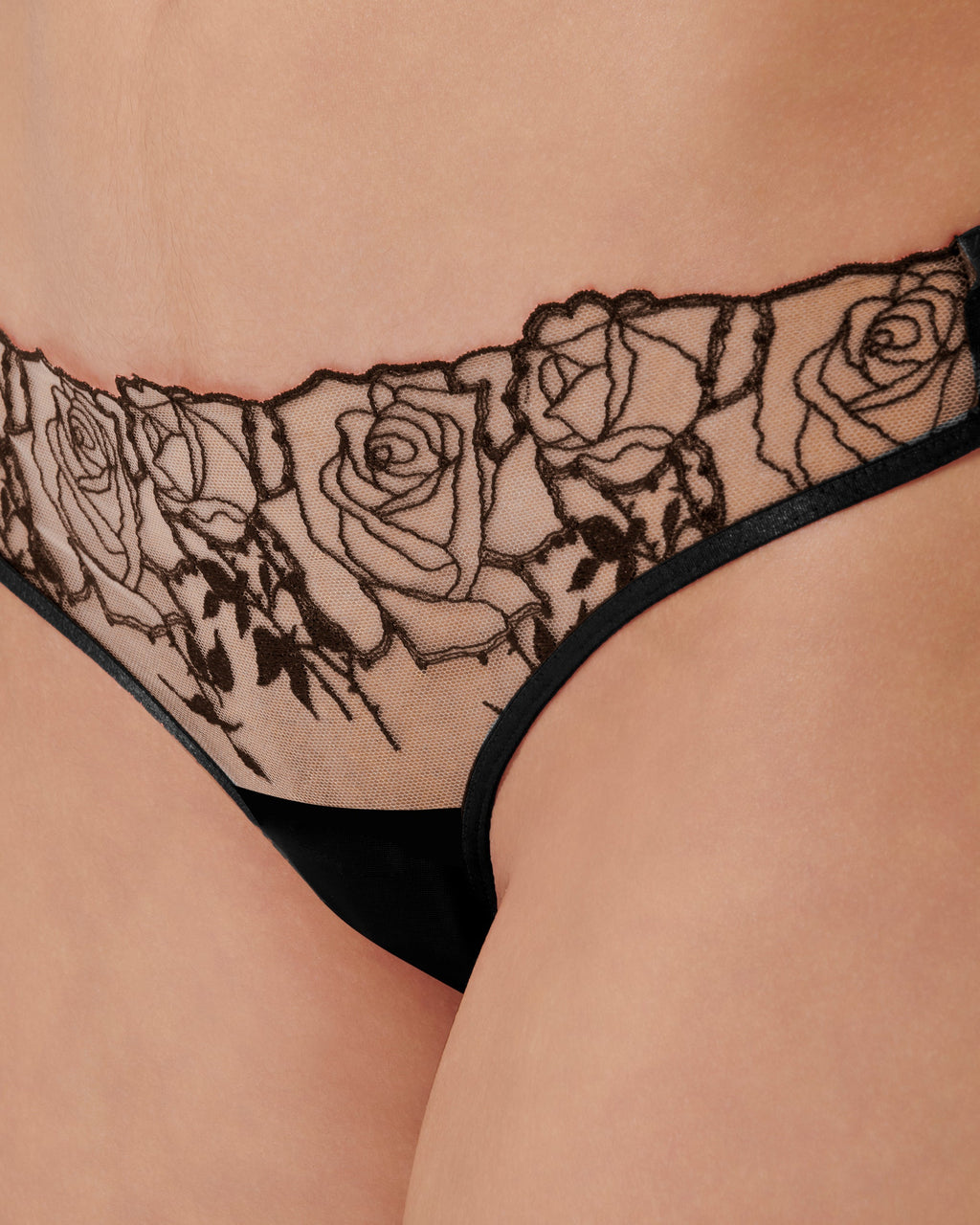 Culotte Rosalie Noir/Transparent
