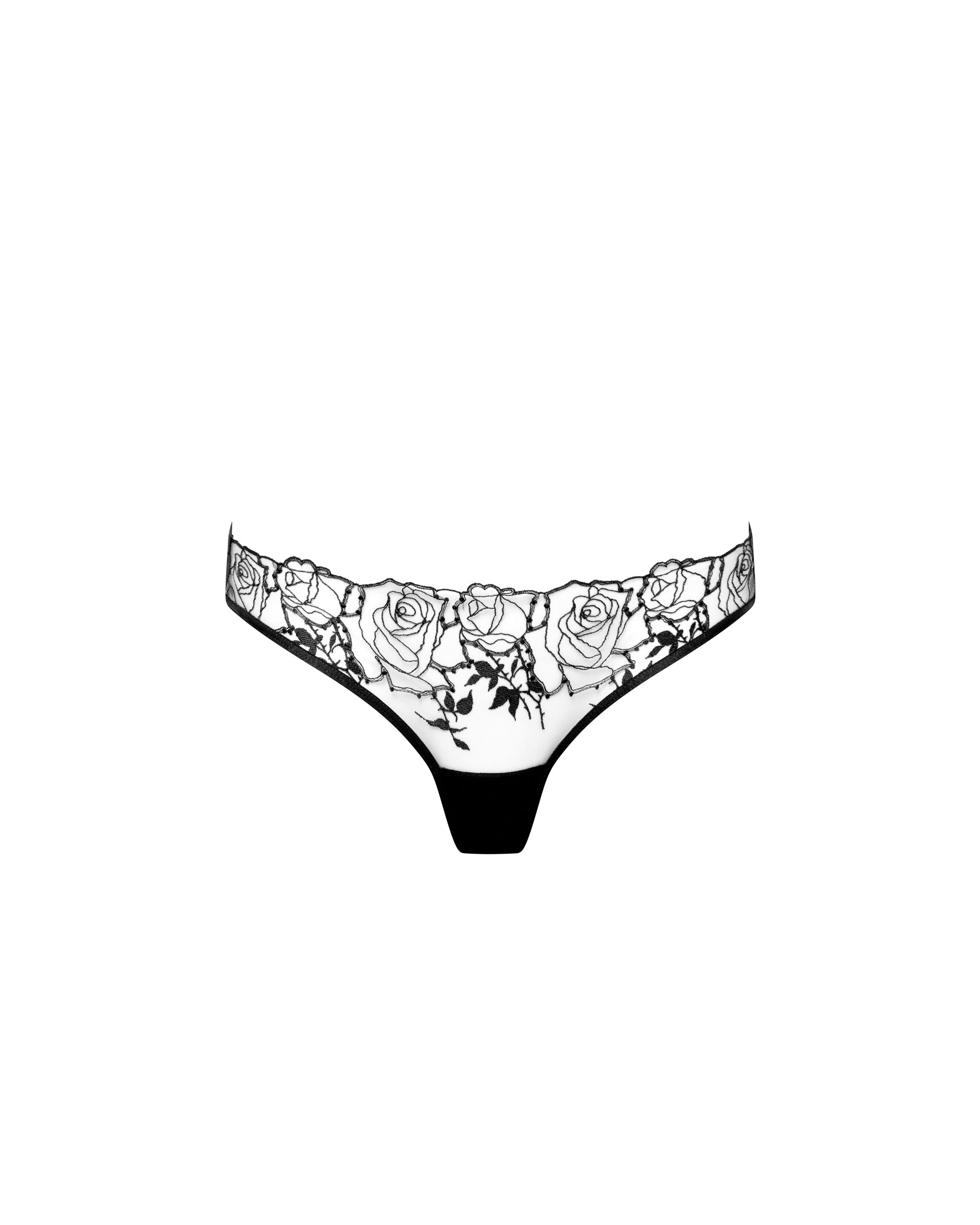Culotte Rosalie Noir/Transparent