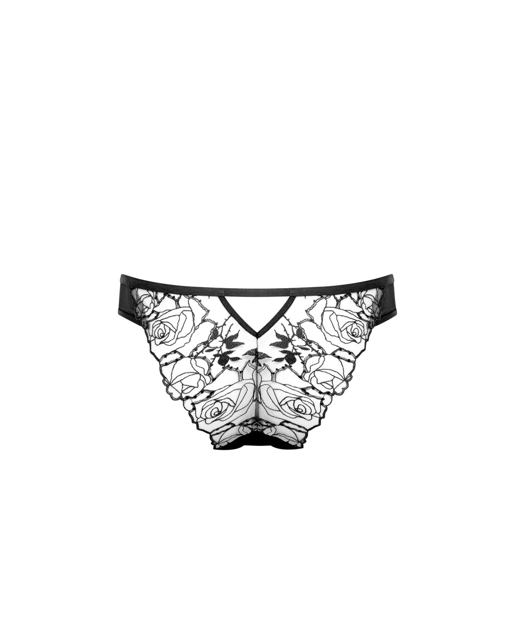 Culotte Rosalie Noir/Transparent