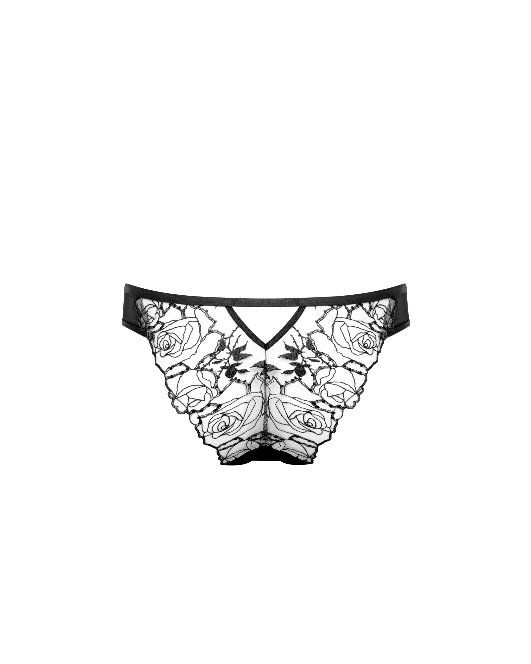 Culotte Rosalie Noir/Transparent
