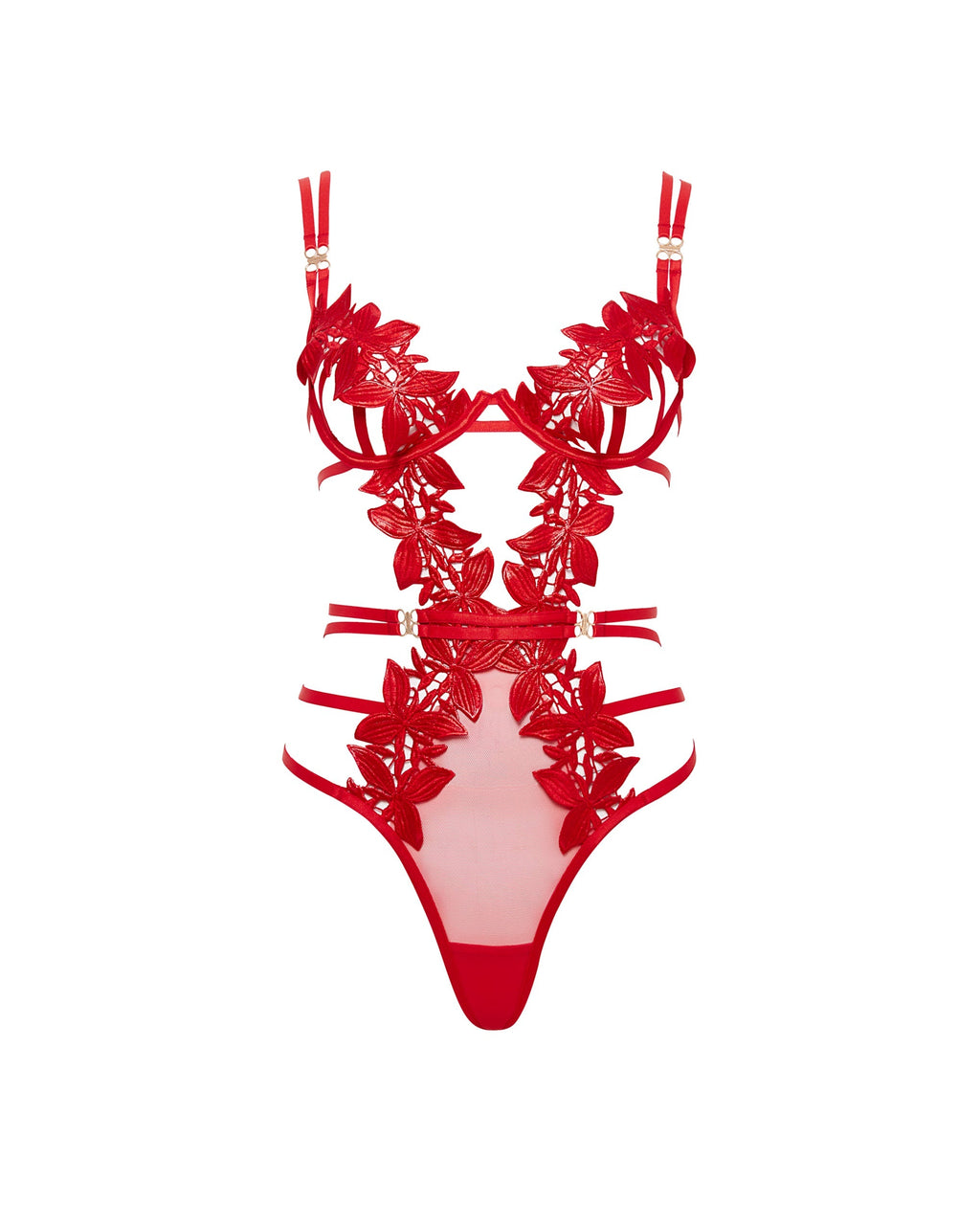 Body avec armatures Ophelia Rouge