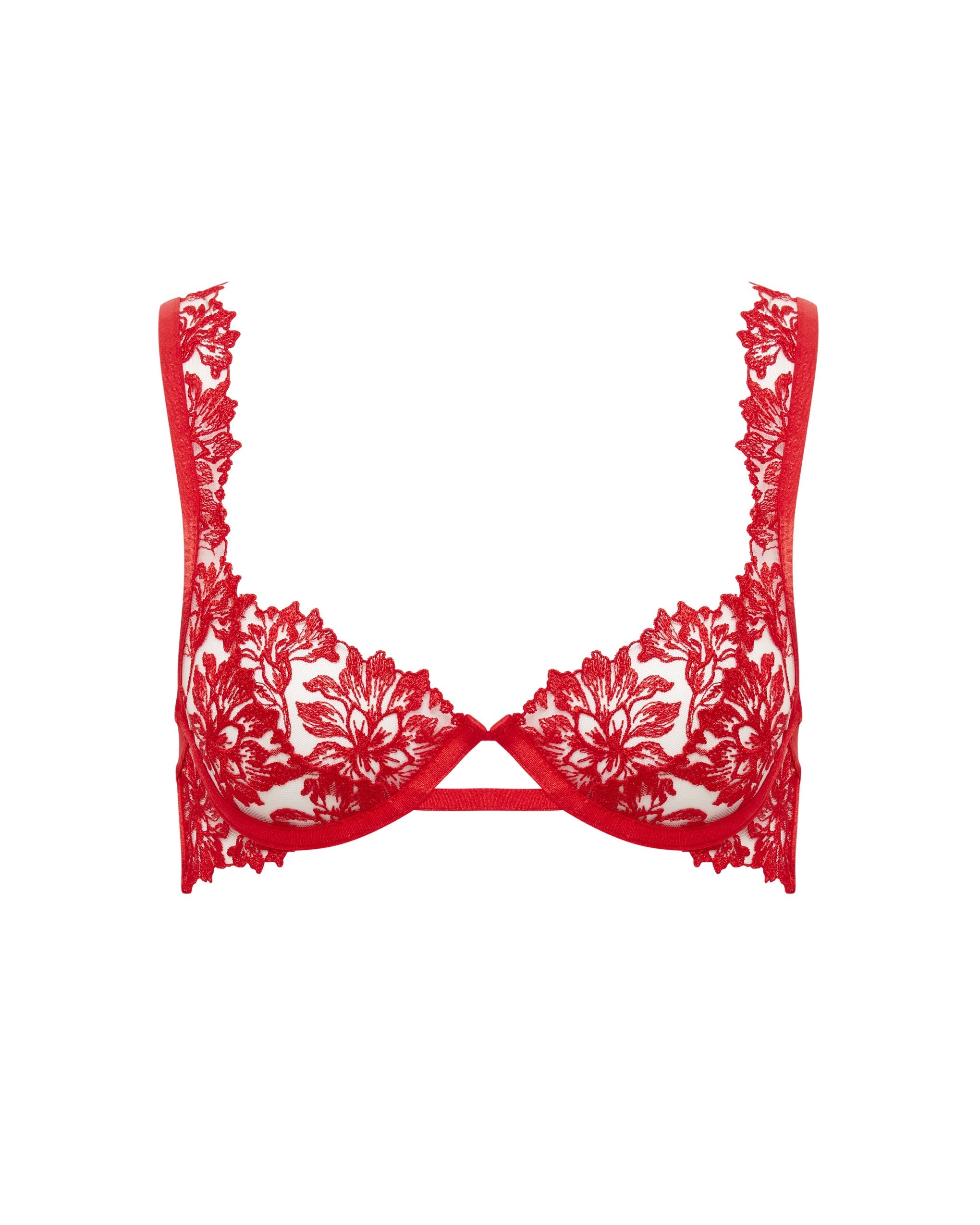 Soutien-gorge avec armatures Samara Rouge/Transparent