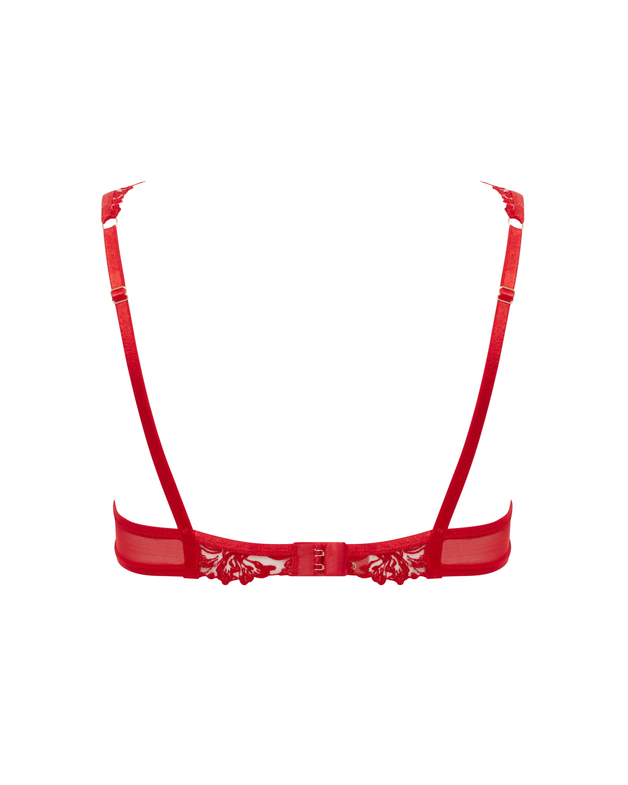Soutien-gorge avec armatures Samara Rouge/Transparent