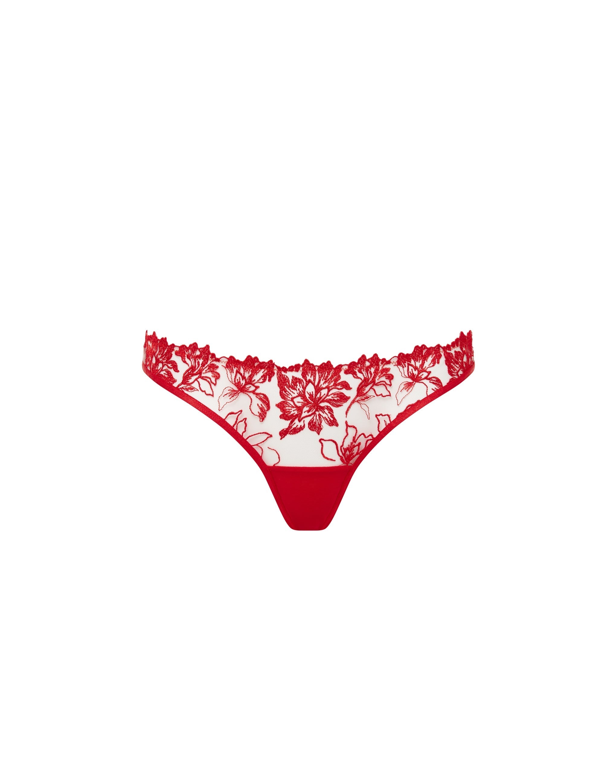Culotte Samara Rouge/Transparent