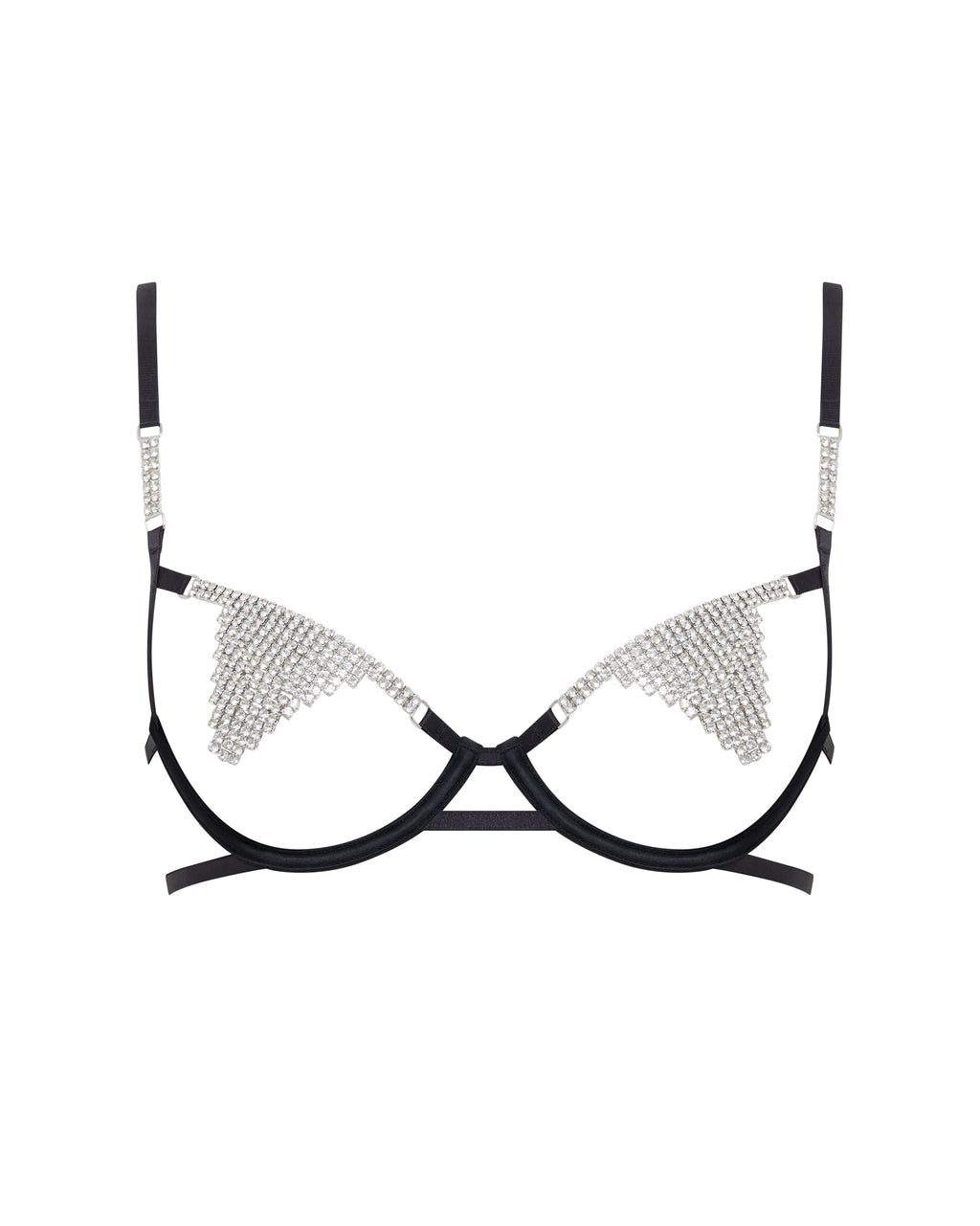 Soutien-gorge avec armatures Susu Noir/Argent