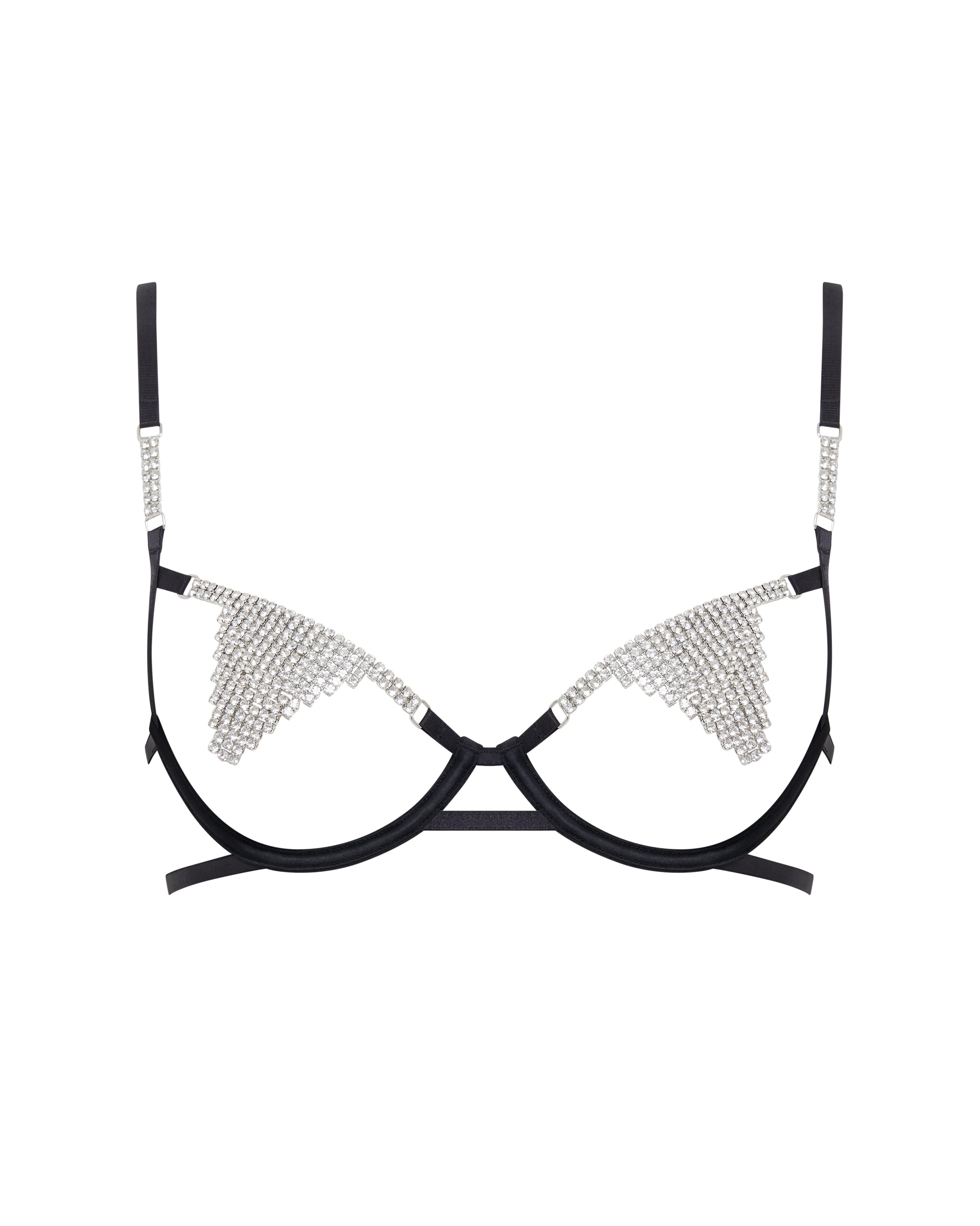 Soutien-gorge avec armatures Susu Noir/Argent